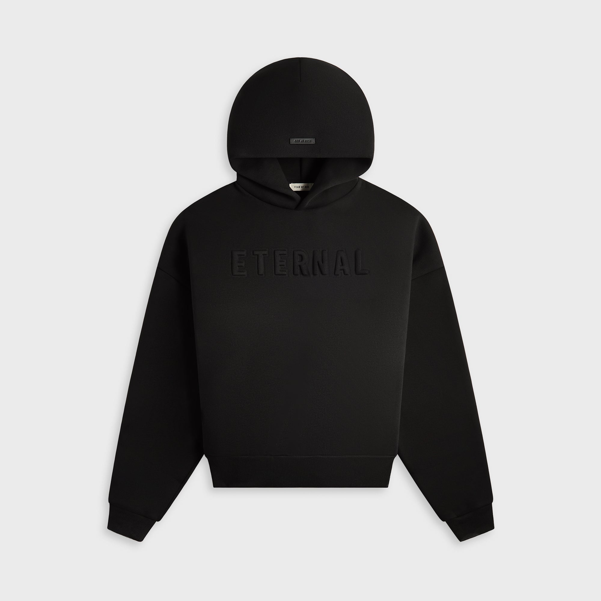 Hoodie Black Fear of god оригінал – Купити в Україні – боковий вид - FEAR OF GOD