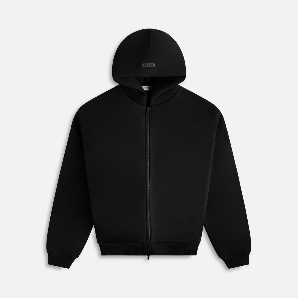 Full Zip Hoodie Black Fear of god – Гарантія оригінальності – боковий вид