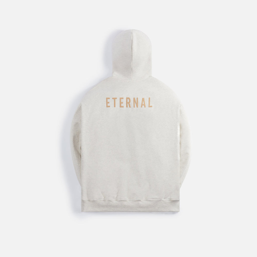 Оригінальна Cotton Fleece Hoodie Warm Heather Oatmeal Fear of god – вид ззаду