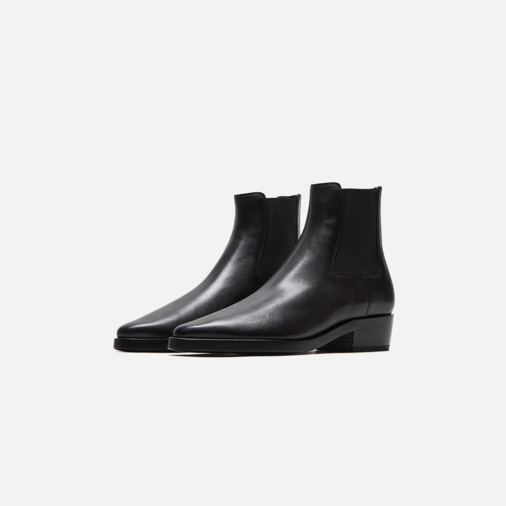 Оригінальна Cowboy Boot Flat Leather Black Fear of god – вид ззаду