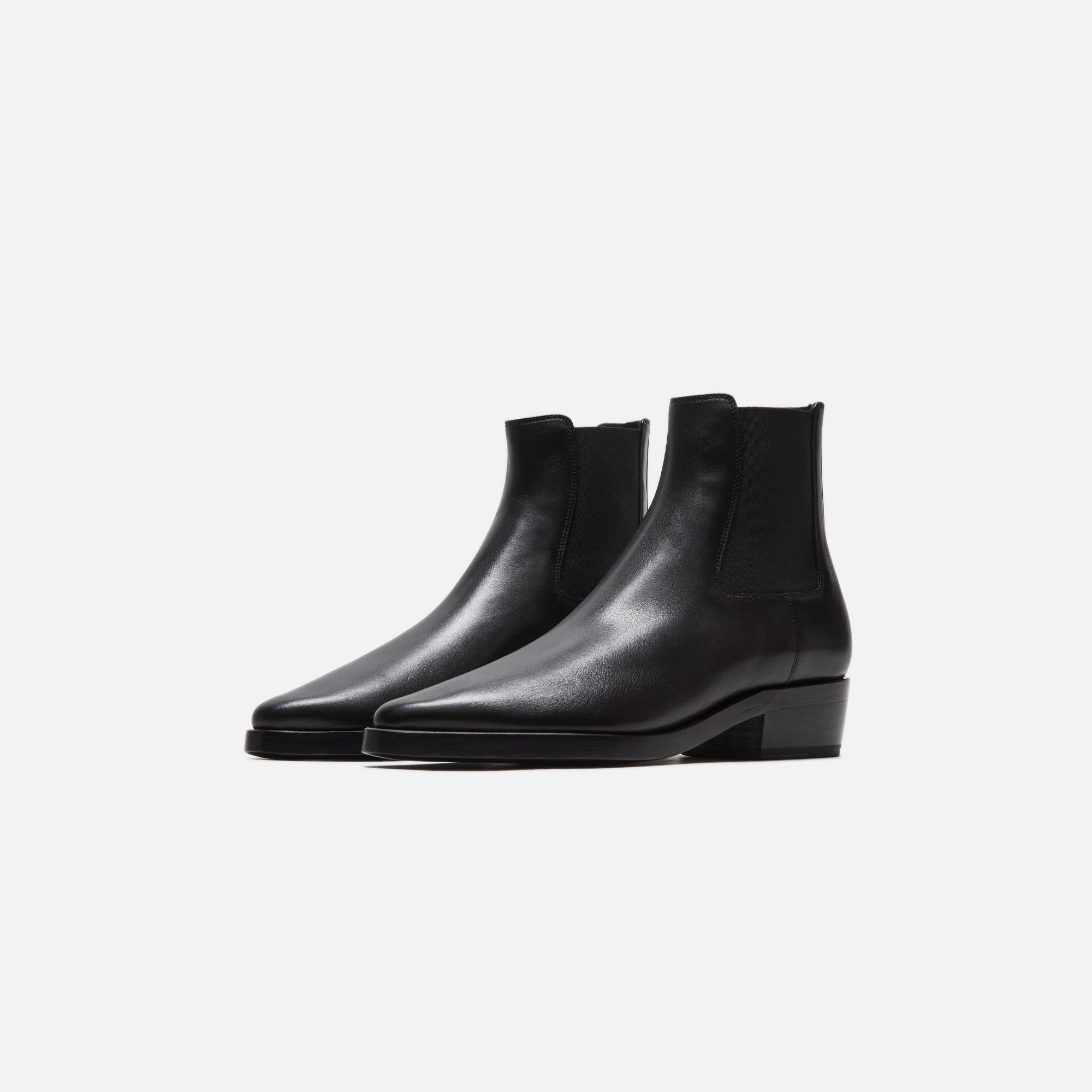 Оригінальна Cowboy Boot Flat Leather Black Fear of god – вид ззаду
