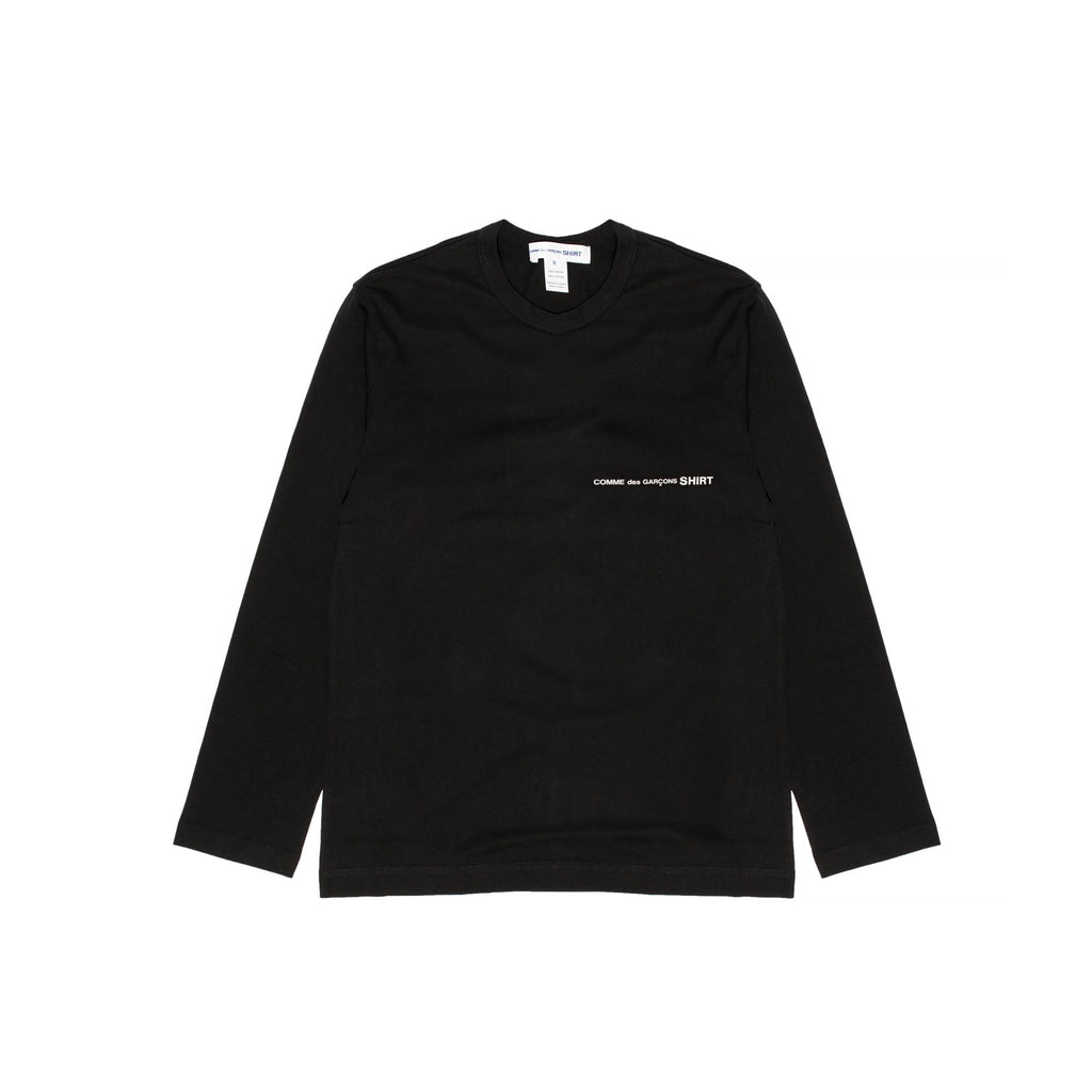 Mens Logo Ls Tee Black Comme des garcons – Гарантія оригінальності – боковий вид
