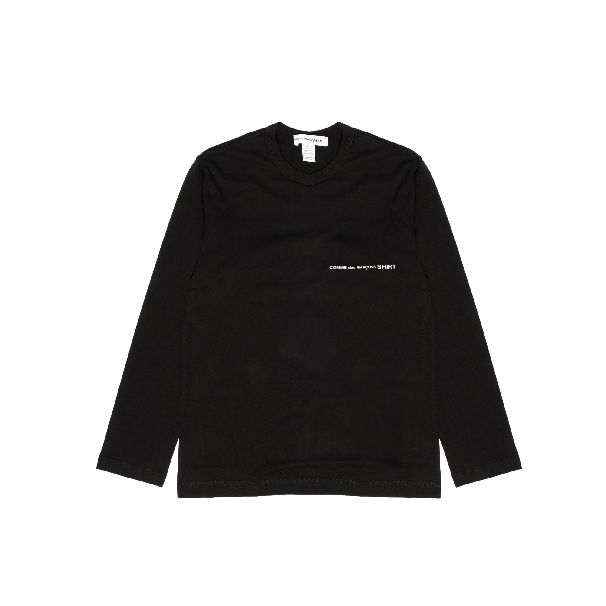 Mens Logo Ls Tee Black Comme des garcons – Гарантія оригінальності – боковий вид