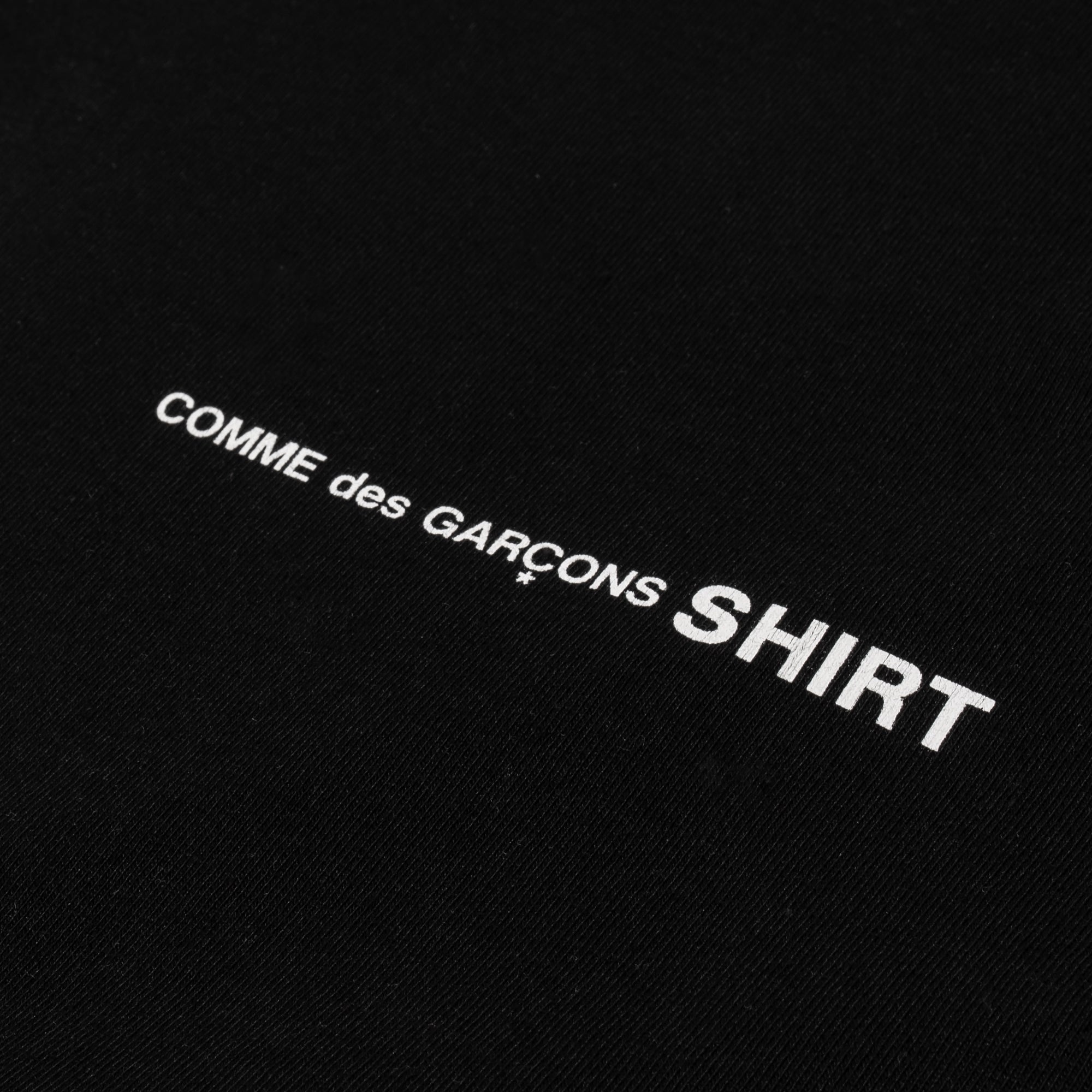 Mens Logo Ls Tee Black Comme des garcons – Гарантія оригінальності – детальний вид