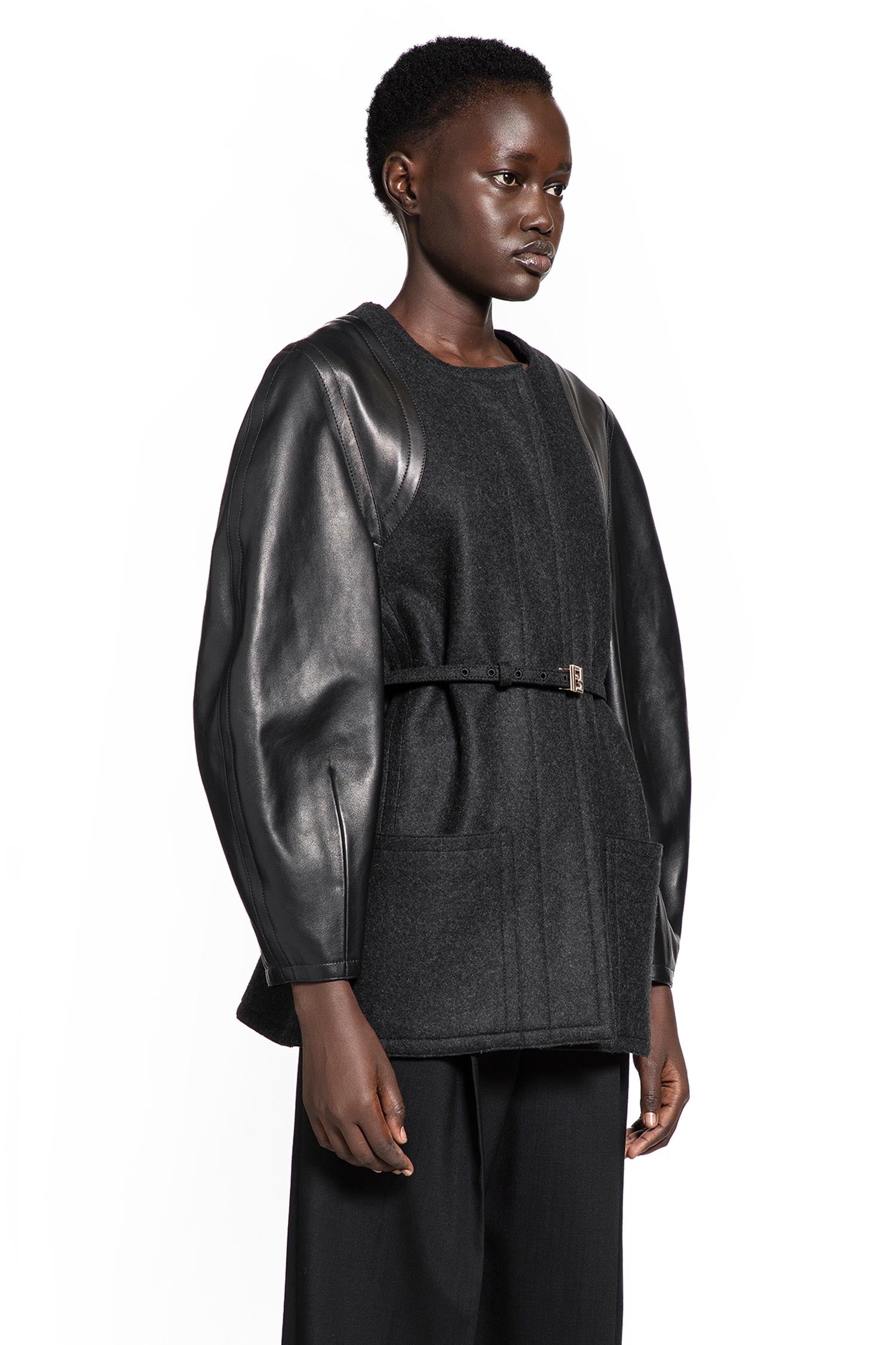 Felt And Leather Jacket Fendi оригінал – Купити в Україні – детальний вид
