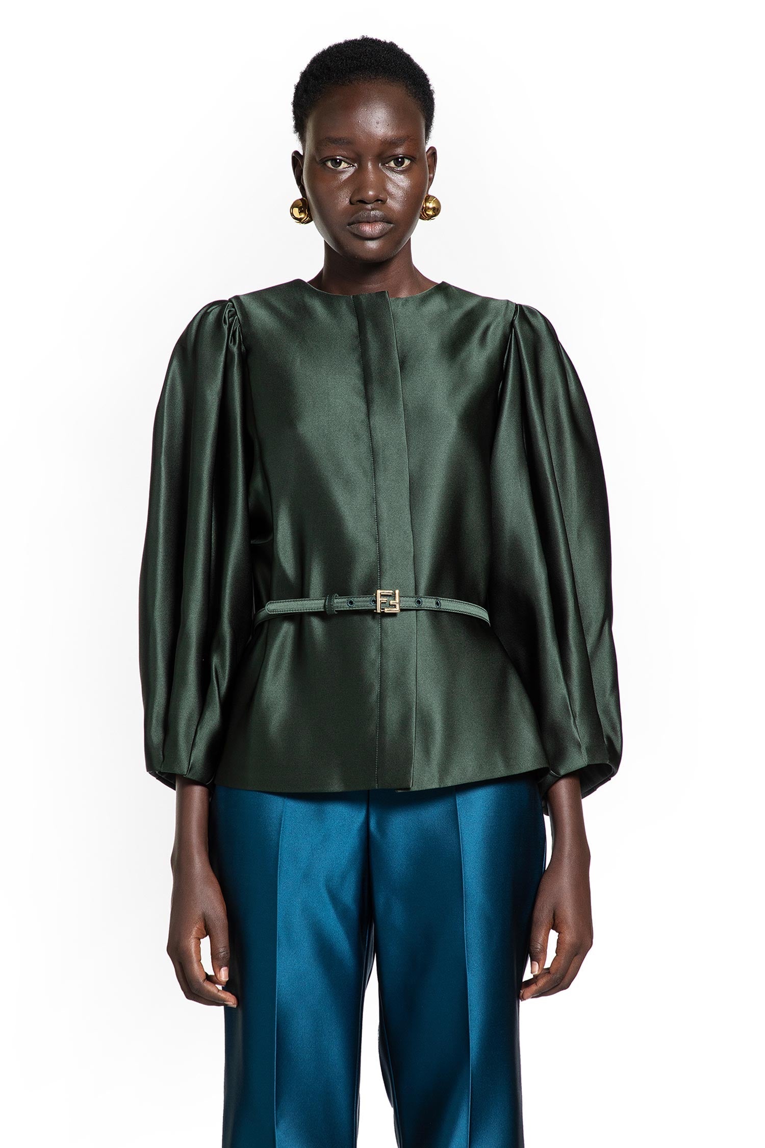 Оригінальна Duchesse Satin Jacket Fendi – боковий вид