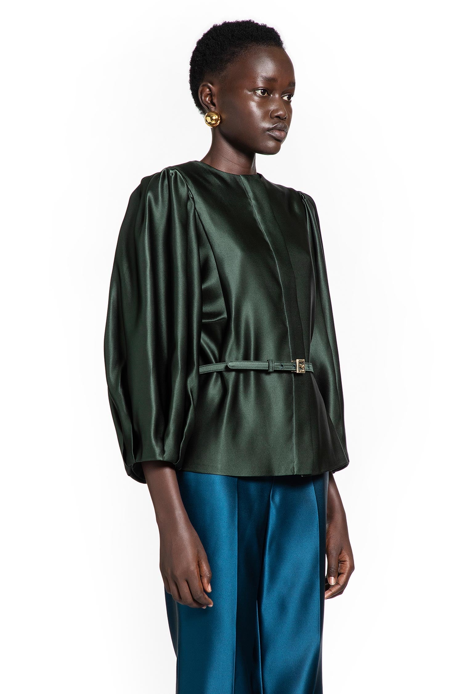 Оригінальна Duchesse Satin Jacket Fendi – вид ззаду