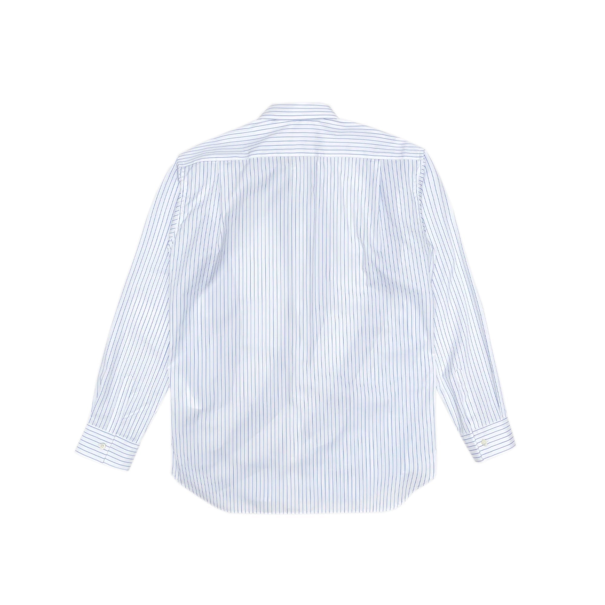 Mens Cotton Poplin Stripe Shirt Comme des garcons – Гарантія оригінальності – вид ззаду