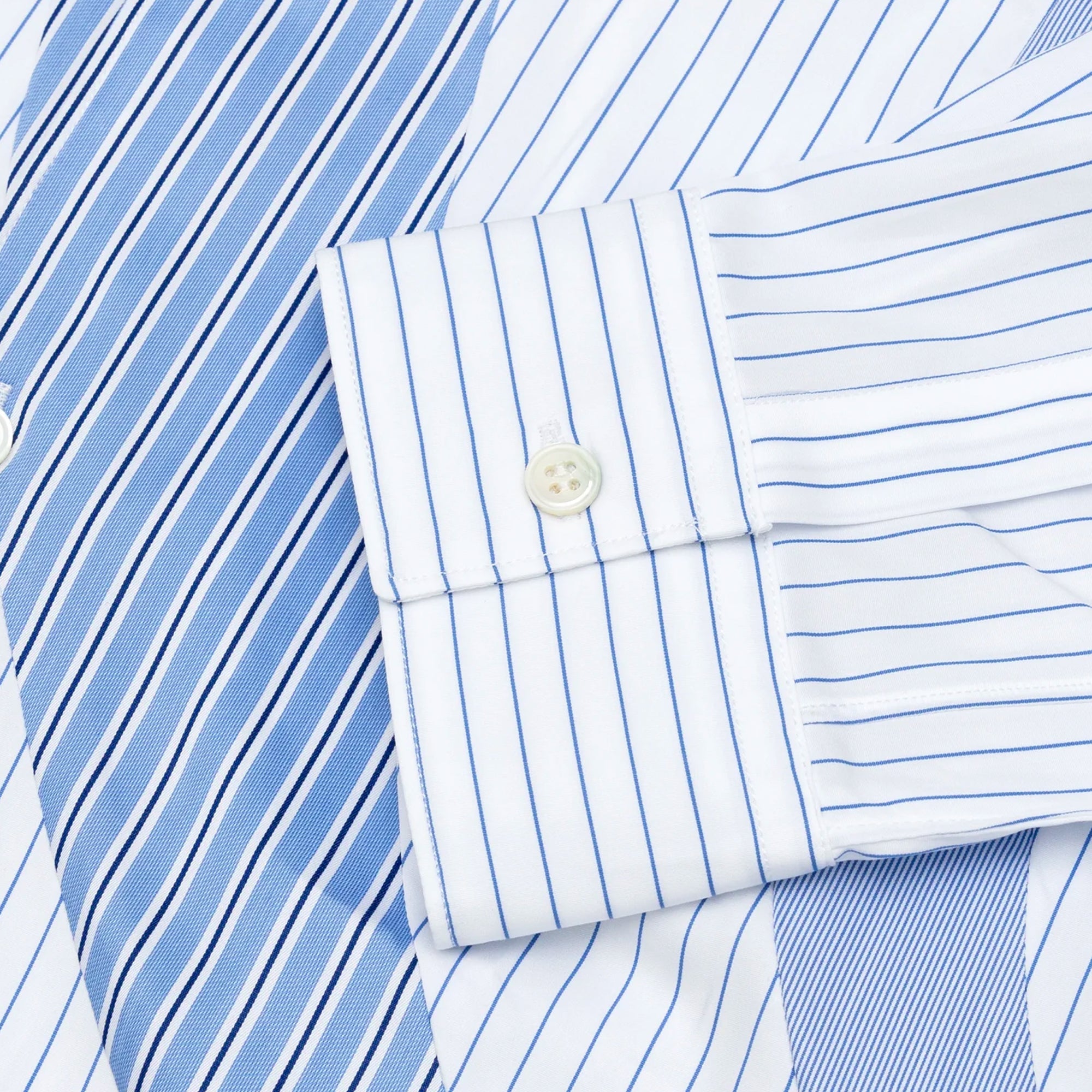 Mens Cotton Poplin Stripe Shirt Comme des garcons – Гарантія оригінальності – збільшений вид