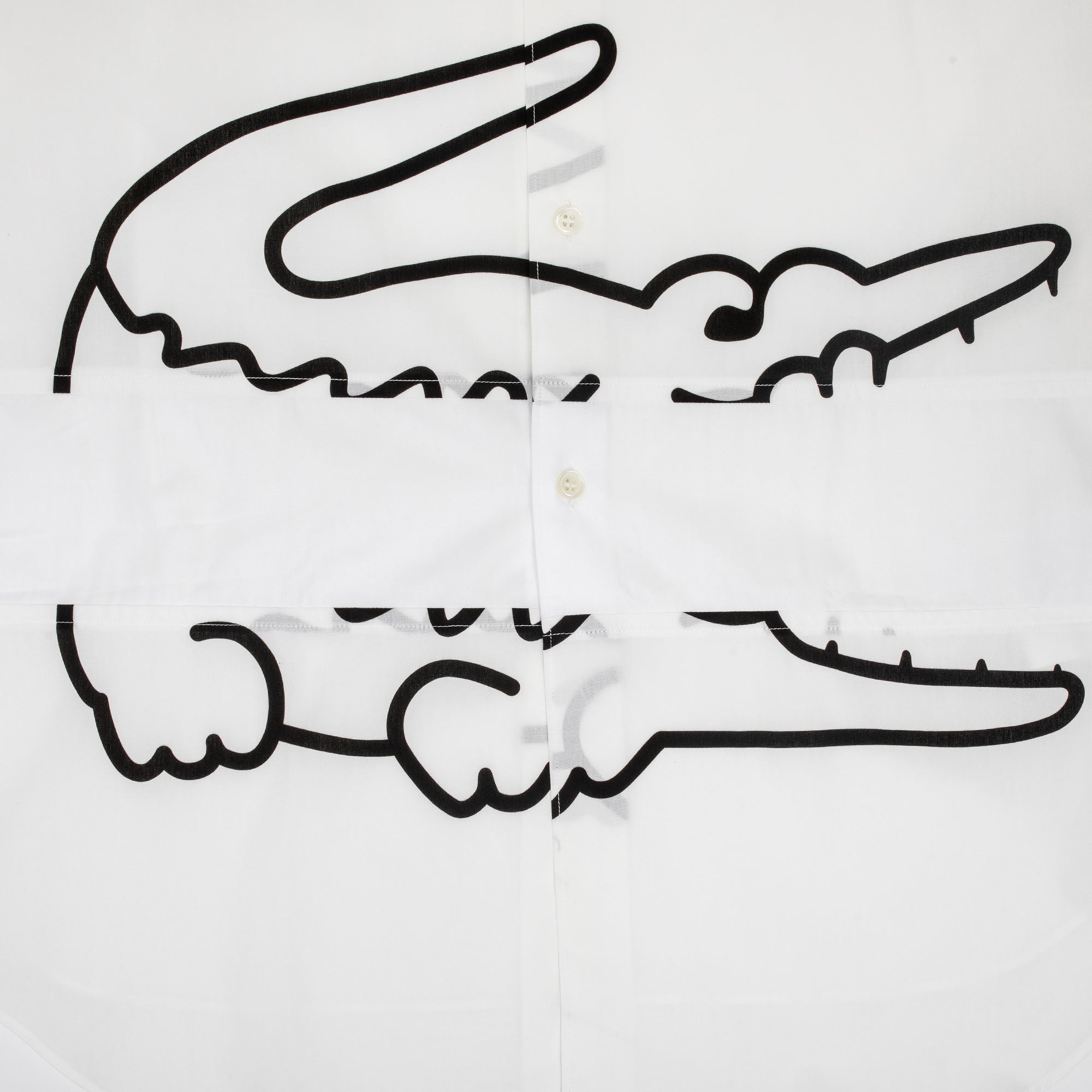 Оригінальна X Lacoste Mens Shirt Comme des garcons – вид ззаду
