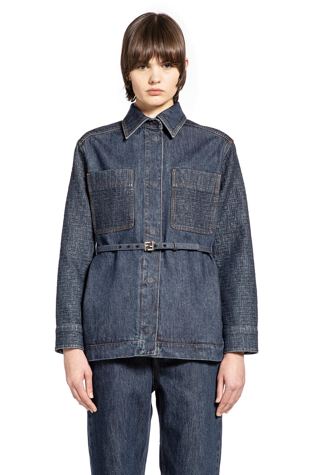 Go-To Denim Jacket Fendi – Гарантія оригінальності – вид ззаду