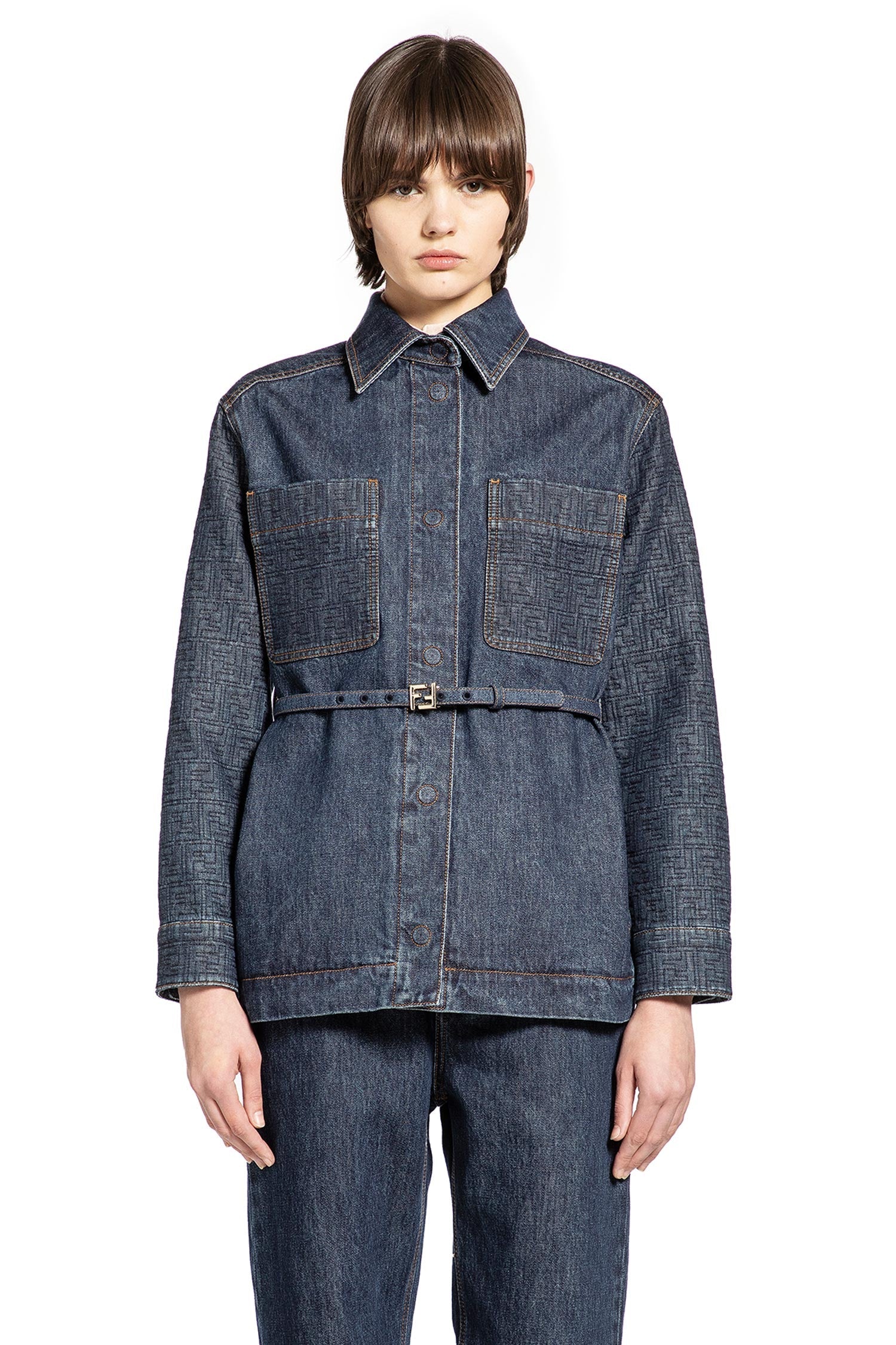 Go-To Denim Jacket Fendi – Гарантія оригінальності – вид ззаду