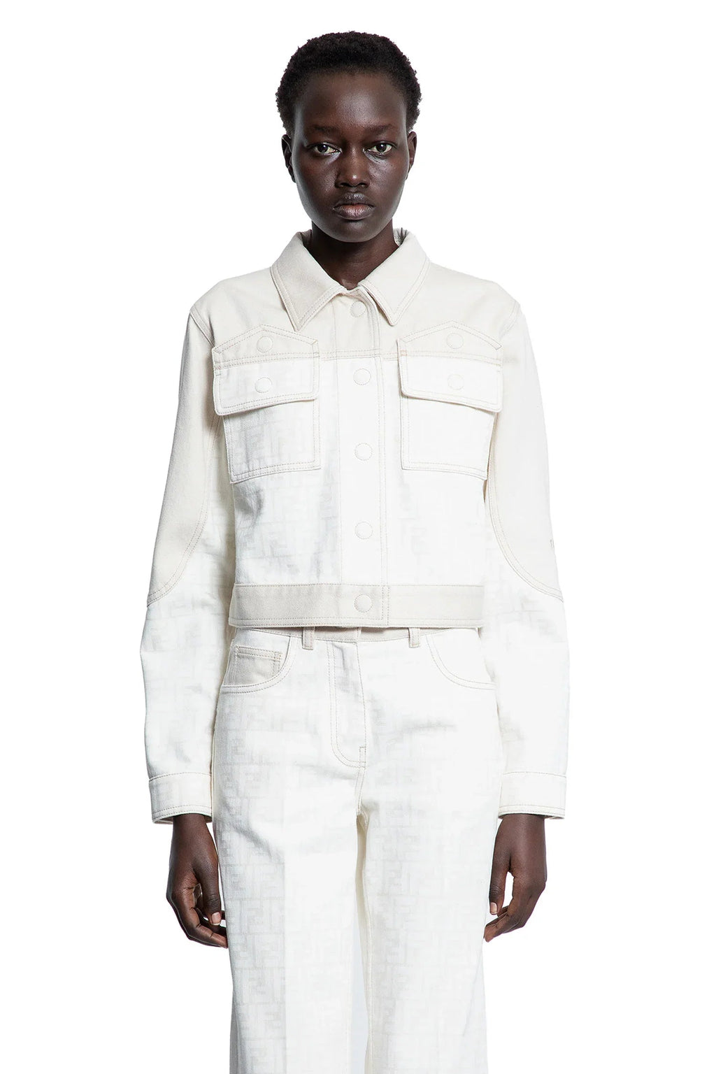 Оригінальна Woman Off White Jackets Fendi – вид ззаду