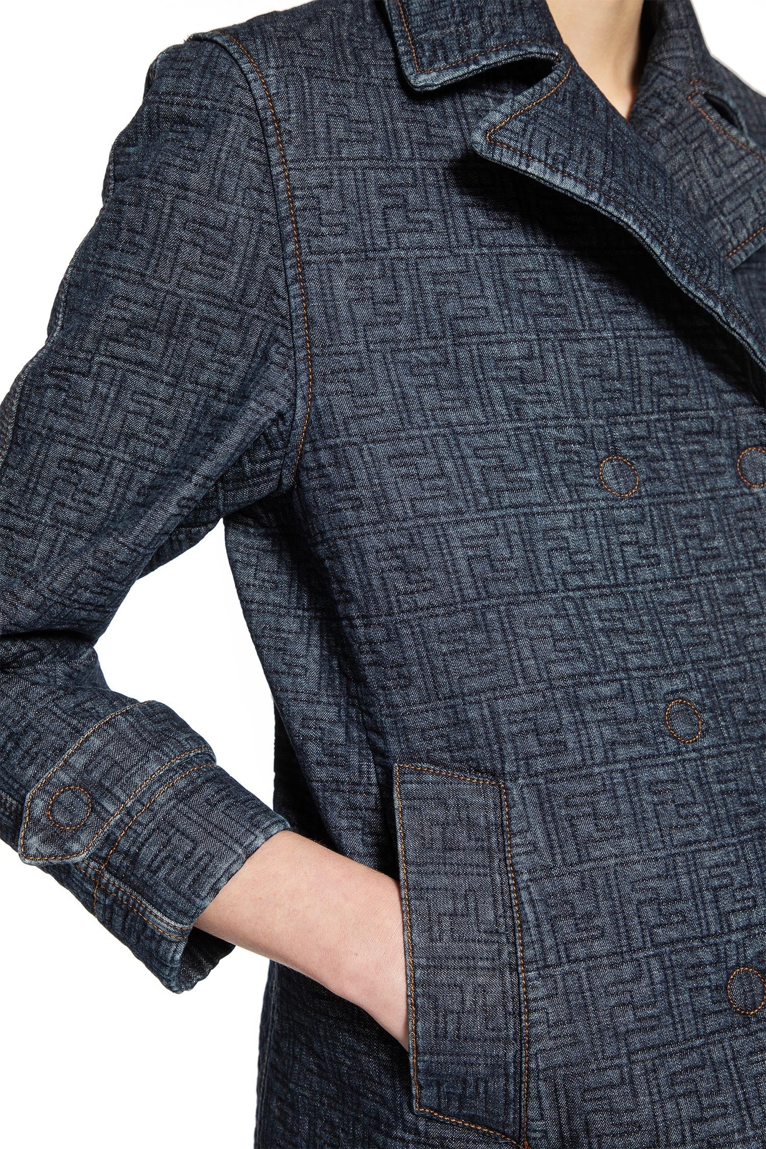Quilted Ff Denim Jacket Fendi оригінал – Купити в Україні – збільшений вид
