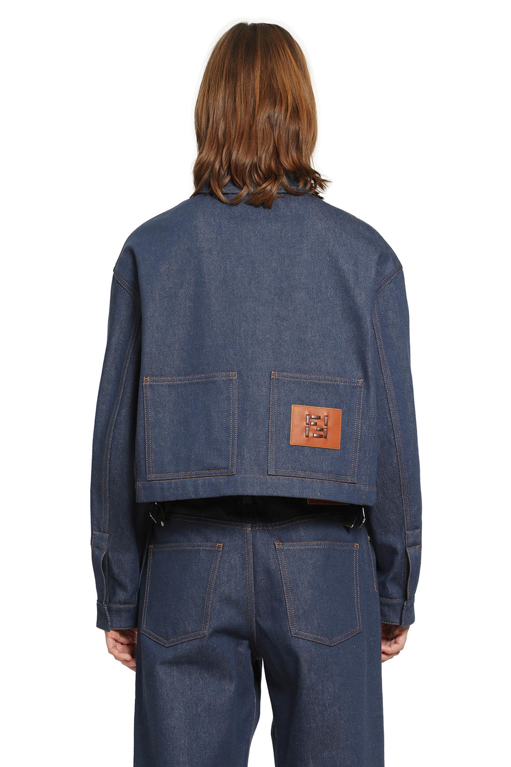 Оригінальна Cropped Denim Jacket Fendi – збільшений вид