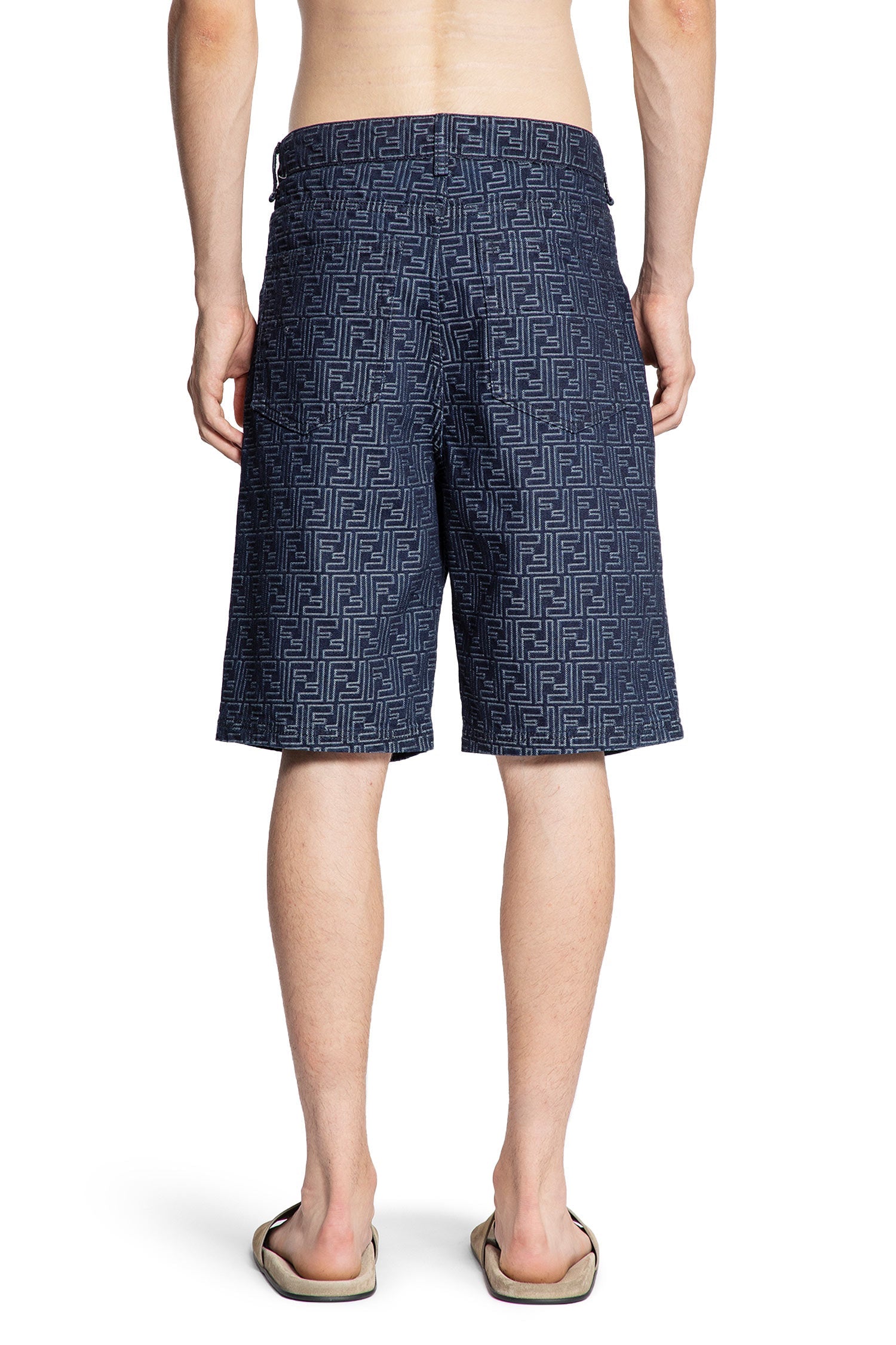 Ff Jacquard Denim 5 Pocket Shorts Fendi – Гарантія оригінальності – збільшений вид