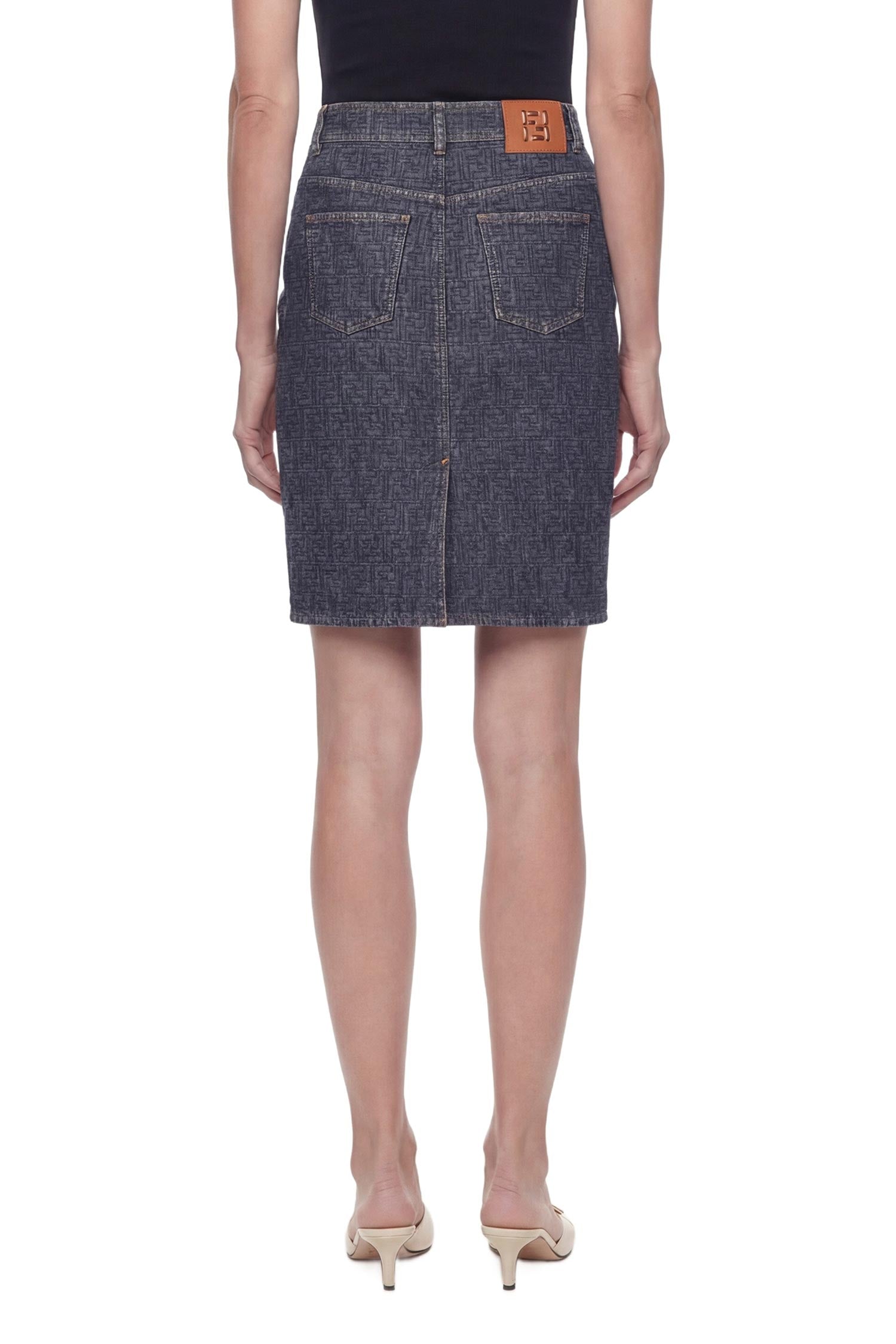 Оригінальна Ff Denim Skirt Fendi – детальний вид