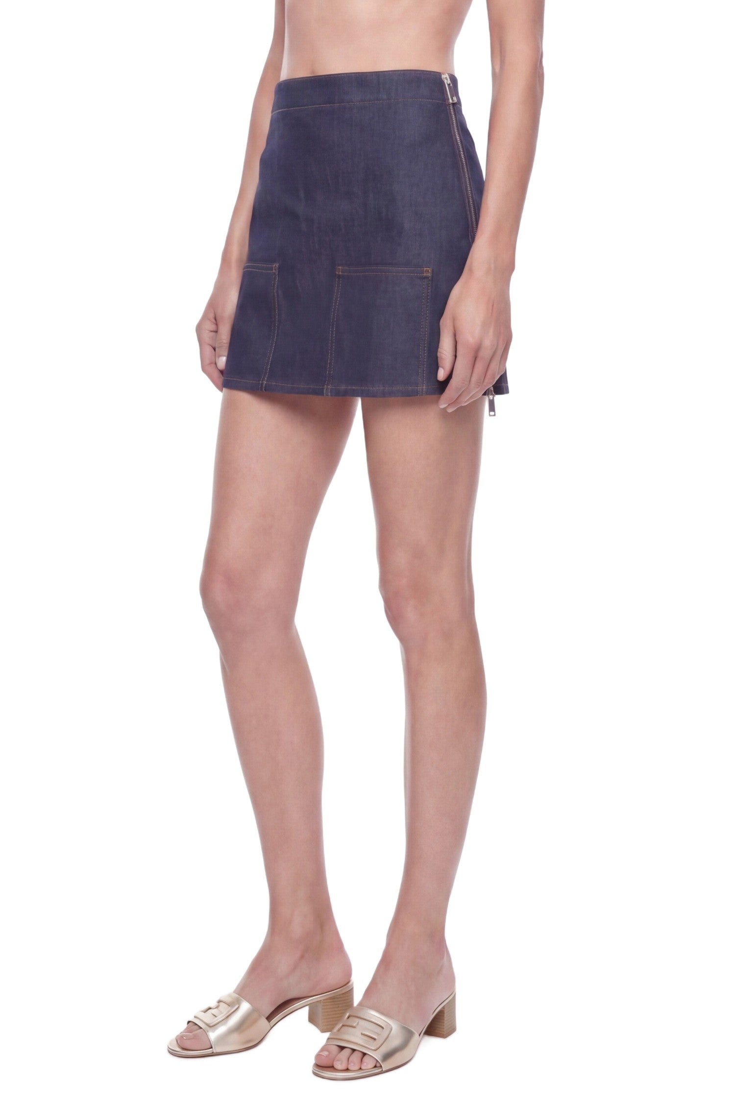 Denim Mini Skirt Fendi оригінал – Купити в Україні – детальний вид