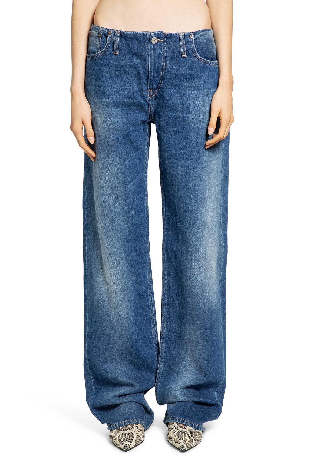 Denim Trousers Acne studios – Гарантія оригінальності – вид ззаду