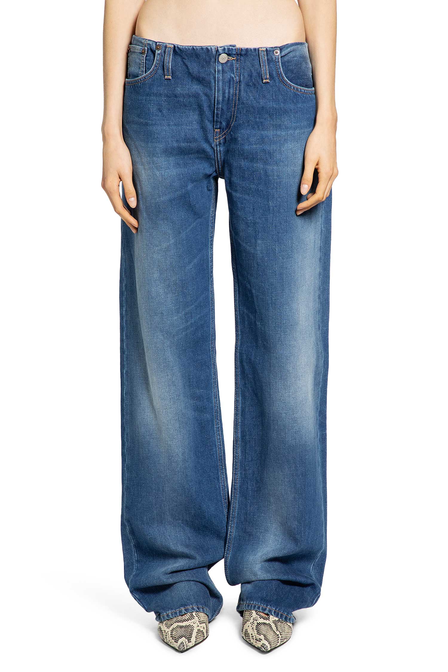 Denim Trousers Acne studios – Гарантія оригінальності – вид ззаду