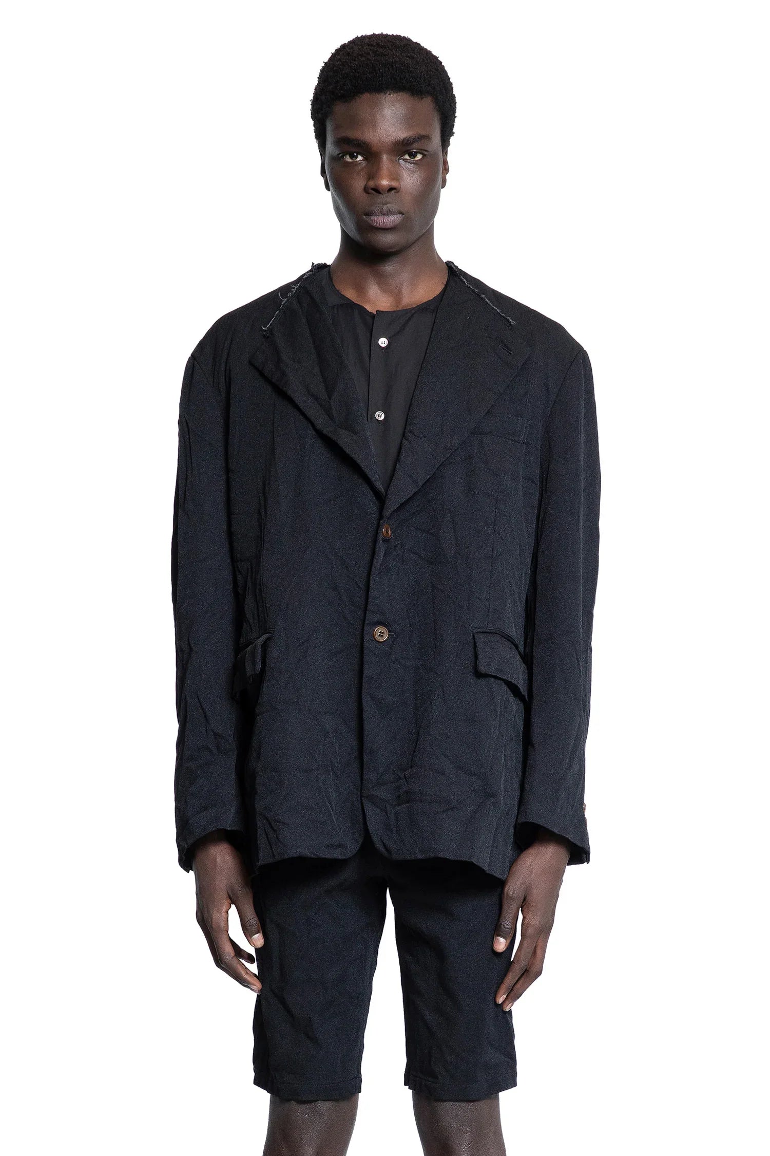 Crinkled Nylon Blazer Comme des garcons оригінал – Купити в Україні – вид ззаду