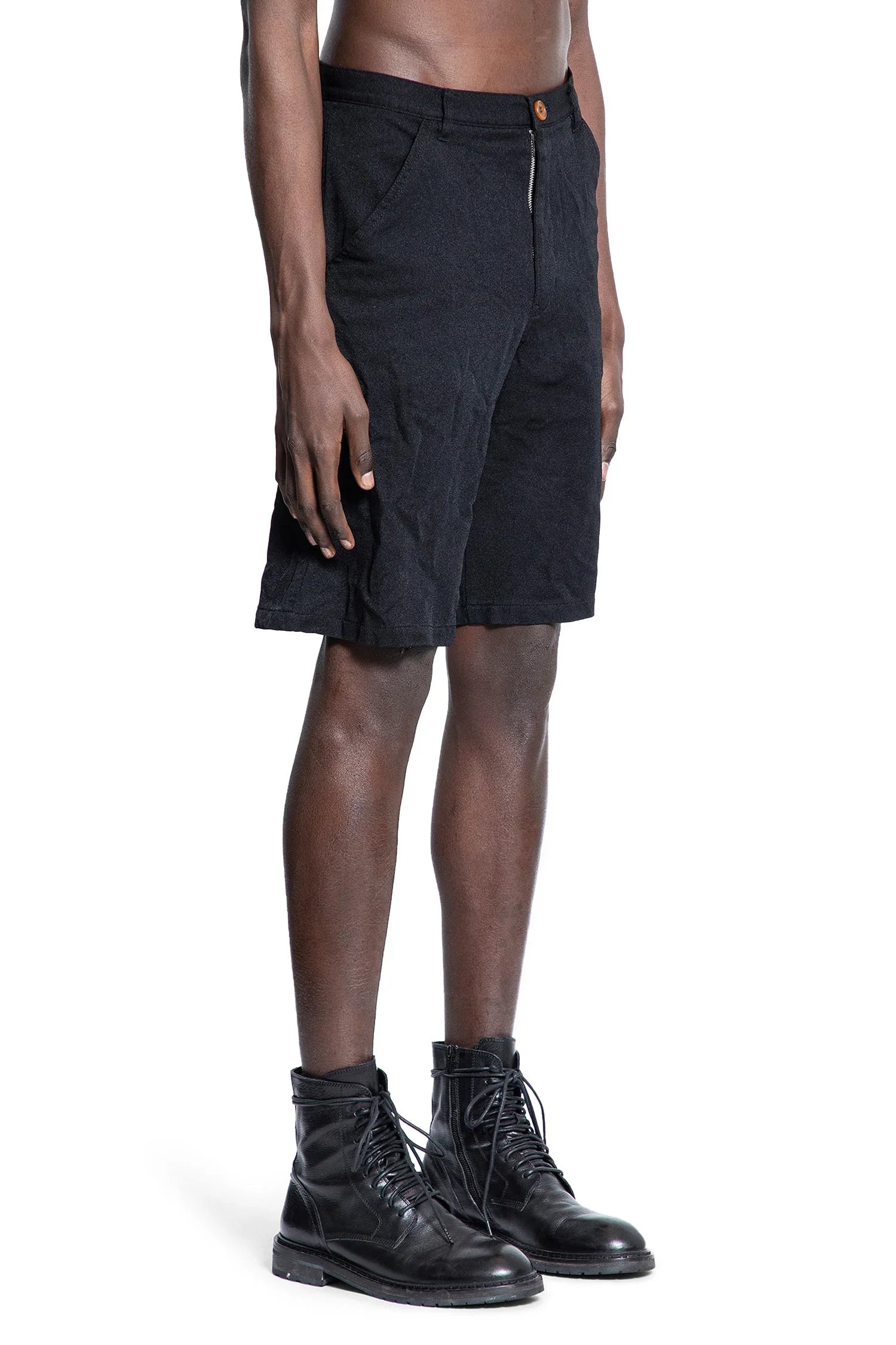 Crinkled Nylon Denim Shorts Comme des garcons – Гарантія оригінальності – детальний вид