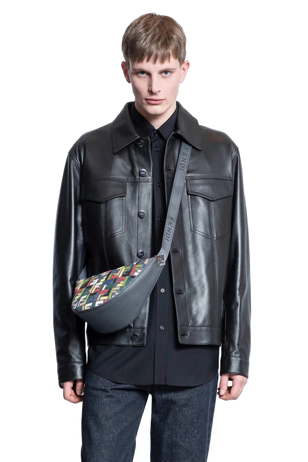 Nappa Leather Blouson Fendi оригінал – Купити в Україні – боковий вид