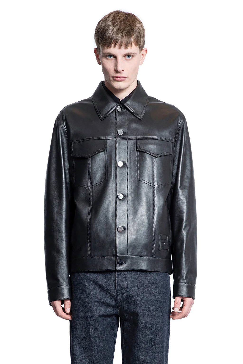 Nappa Leather Blouson Fendi оригінал – Купити в Україні – вид ззаду