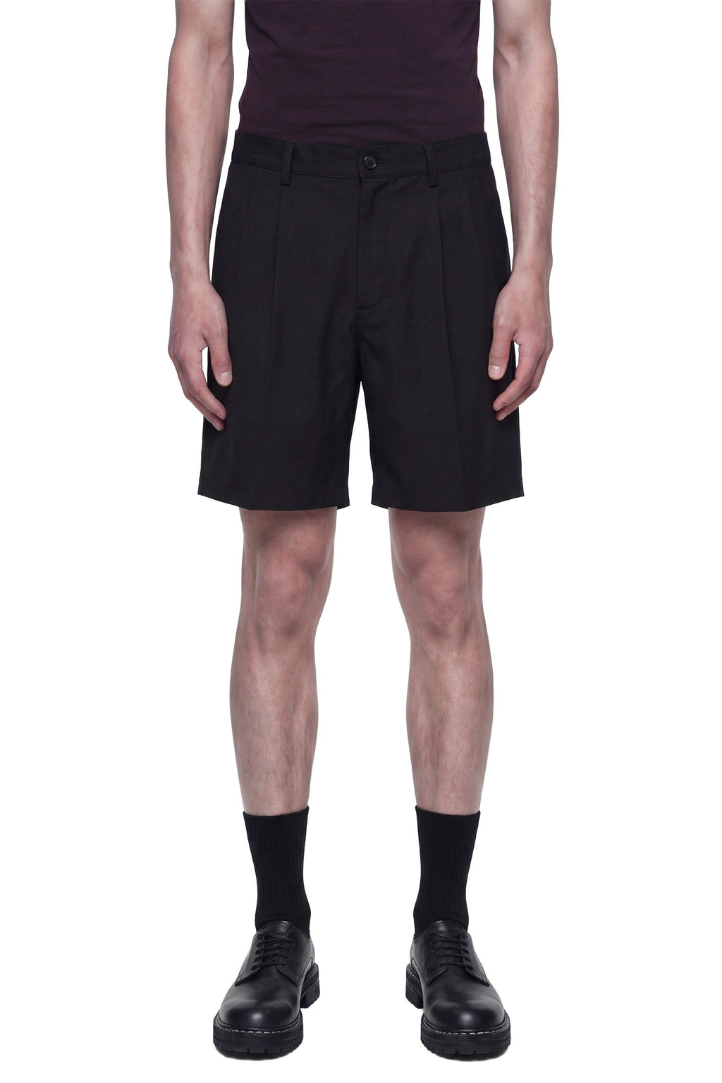 Poly Wool Drill Shorts Comme des garcons оригінал – Купити в Україні – боковий вид