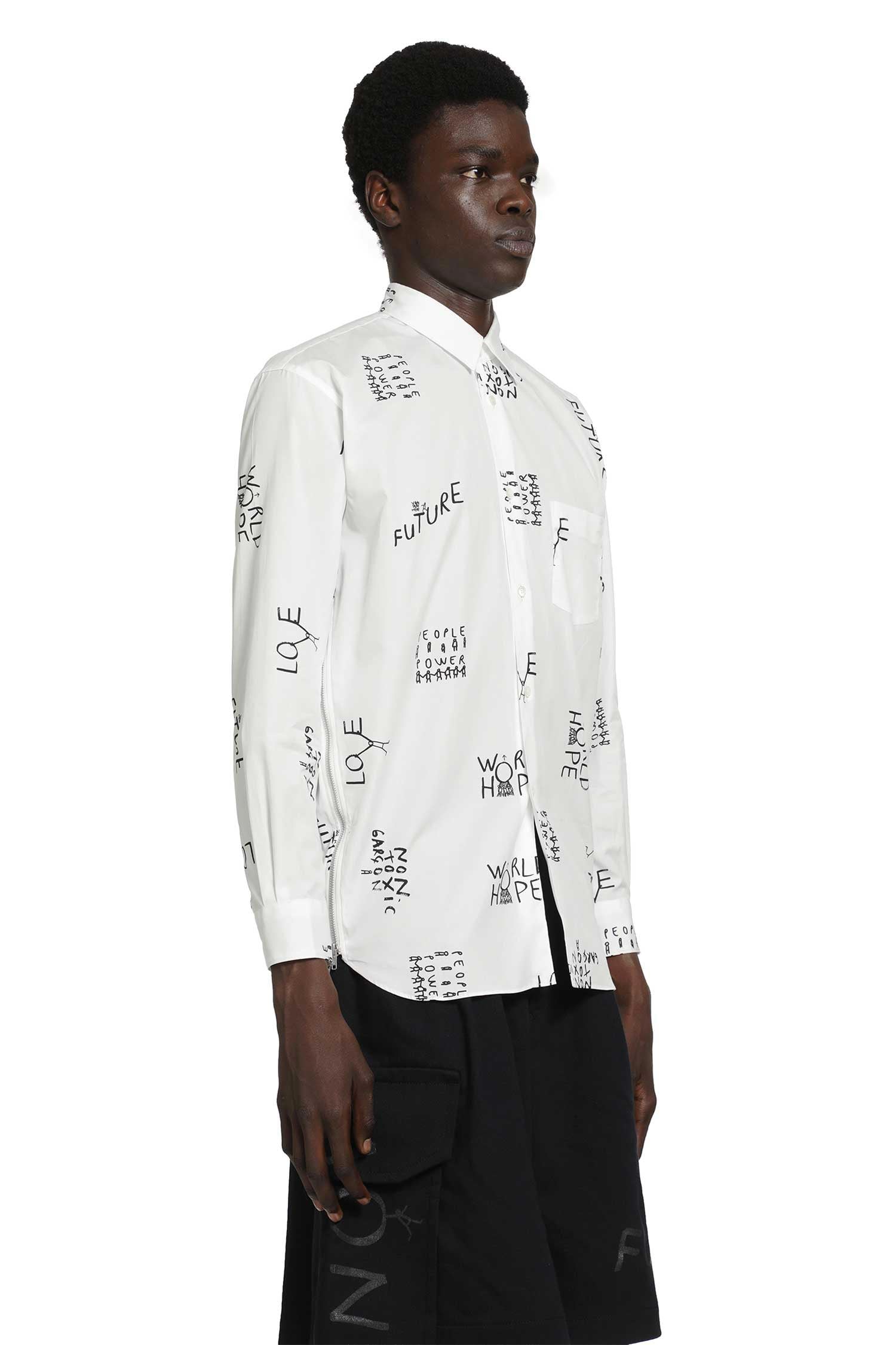 Slogan Shirt Comme des garcons оригінал – Купити в Україні – вид ззаду