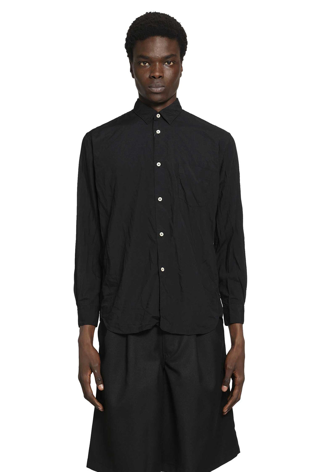 Crinkled Pocket Shirt Comme des garcons – Гарантія оригінальності – боковий вид