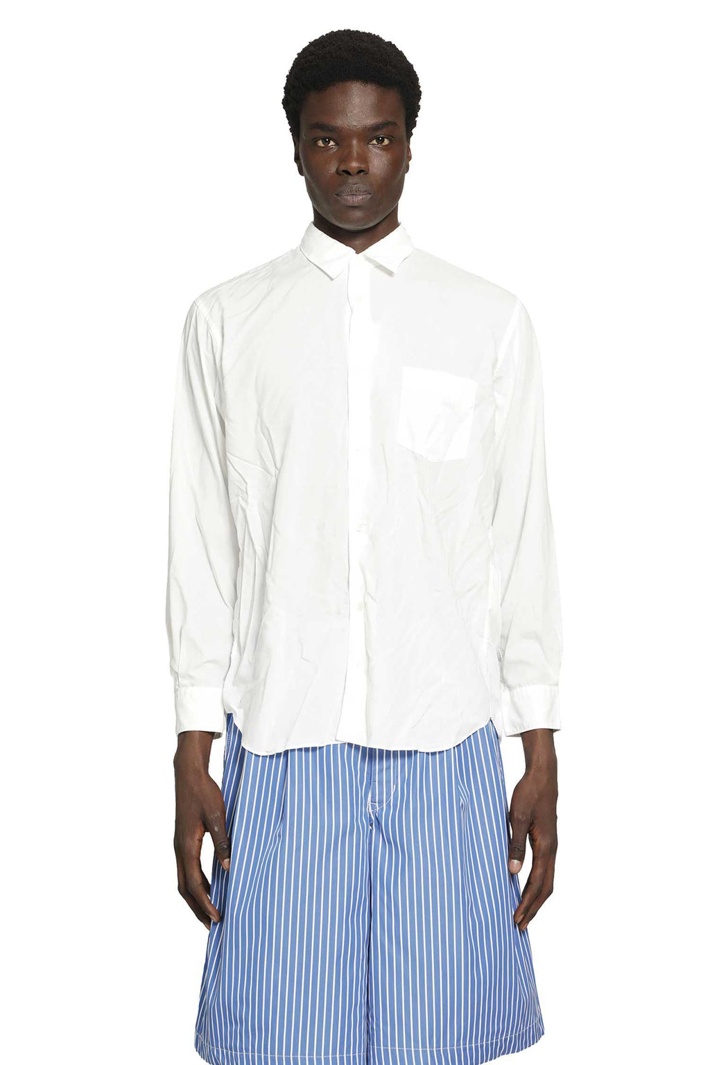 Crinkled Pocket Shirt Comme des garcons – Гарантія оригінальності – боковий вид