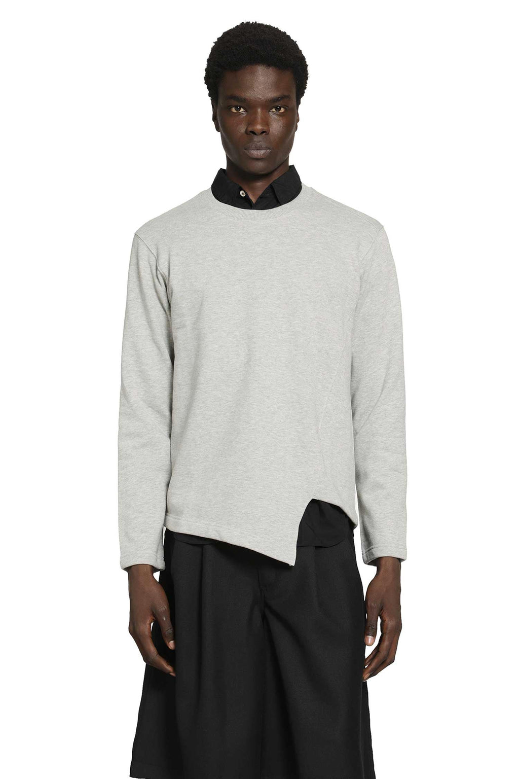 Оригінальна Cut-Out Long Sleeve T-Shirt In Cotton Comme des garcons – боковий вид