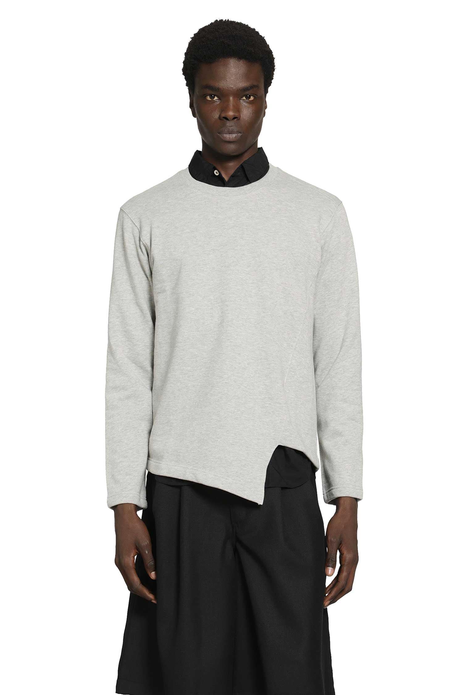 Оригінальна Cut-Out Long Sleeve T-Shirt In Cotton Comme des garcons – боковий вид