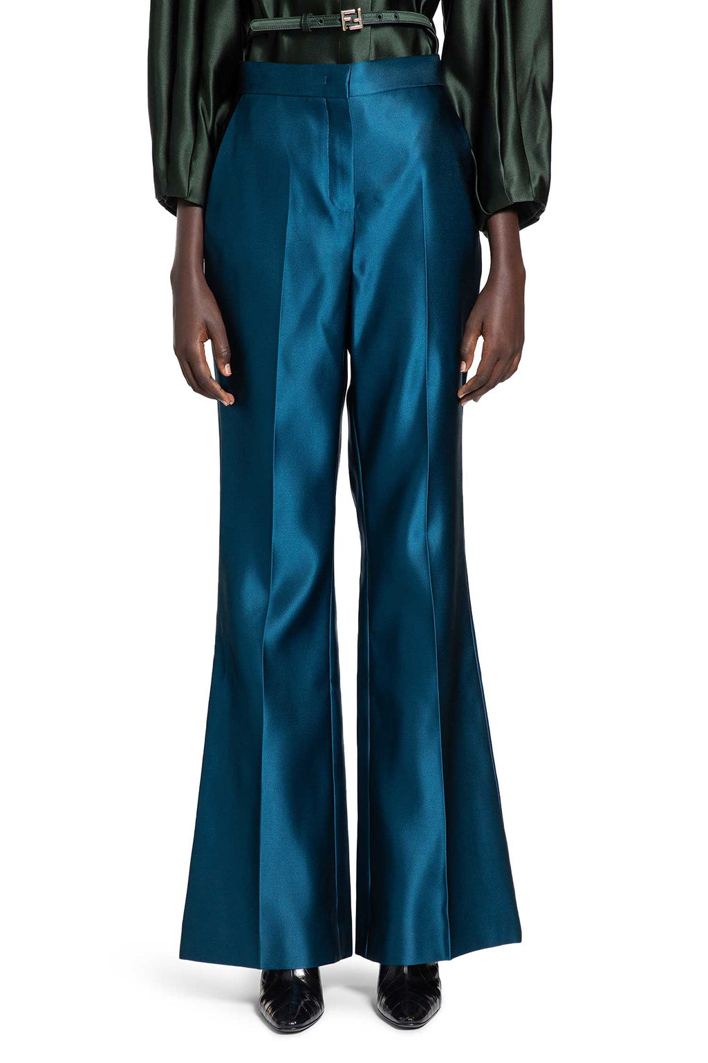 Duchess Satin Trousers Fendi – Гарантія оригінальності – боковий вид