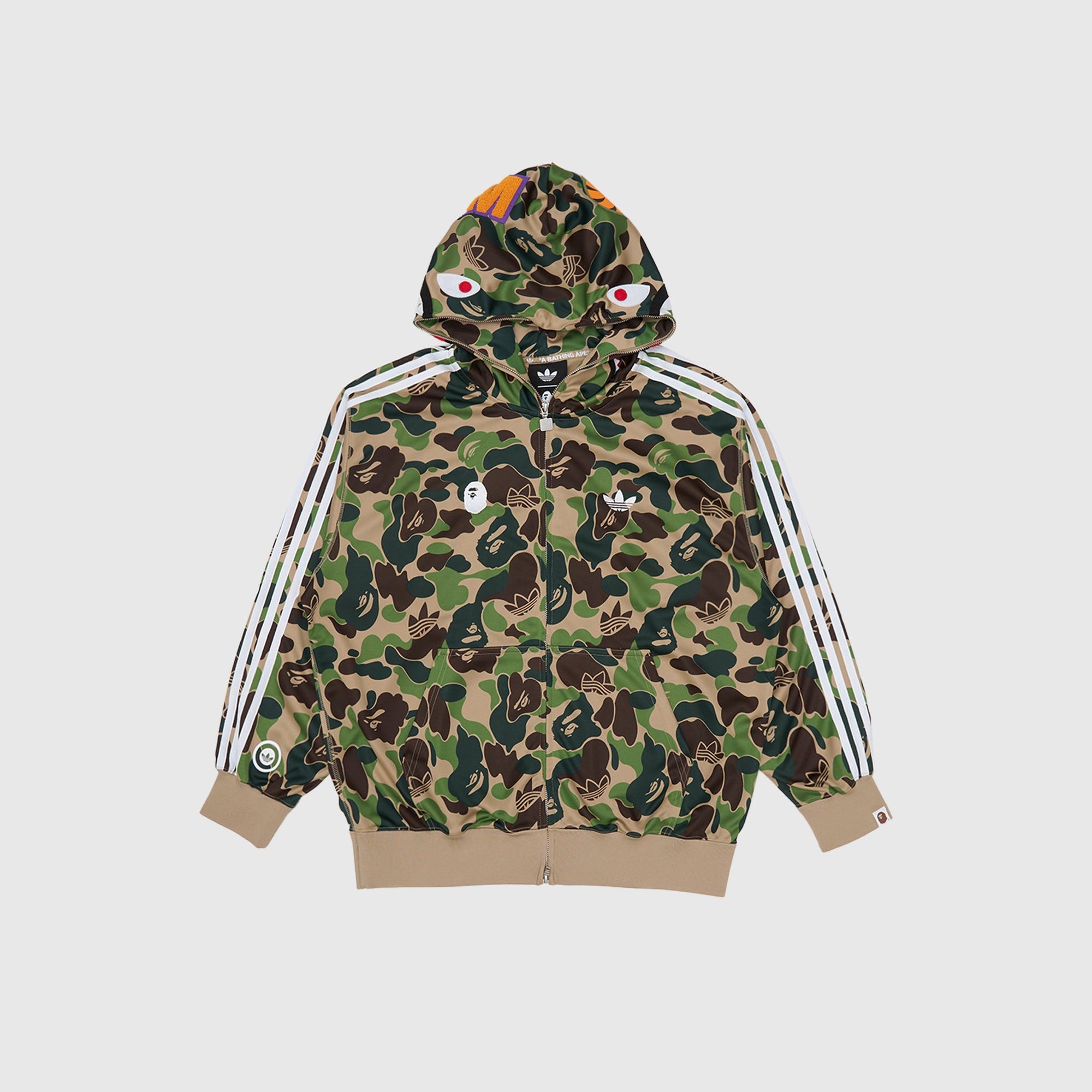 Оригінальна X Bape Shark Track Hoodie Adidas – боковий вид - ADIDAS