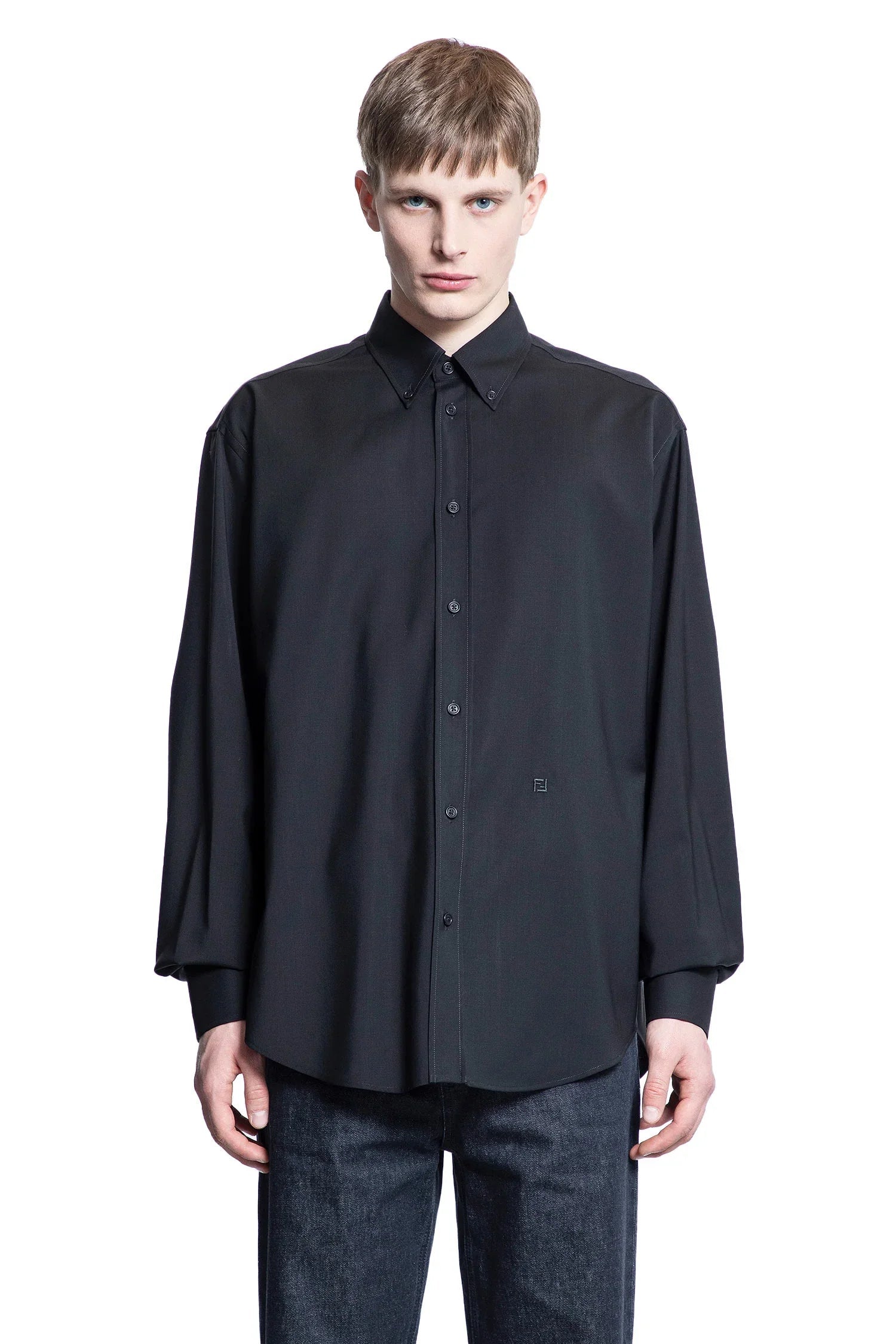 Camicia in Lana Leggera con Bottoni - FENDI
