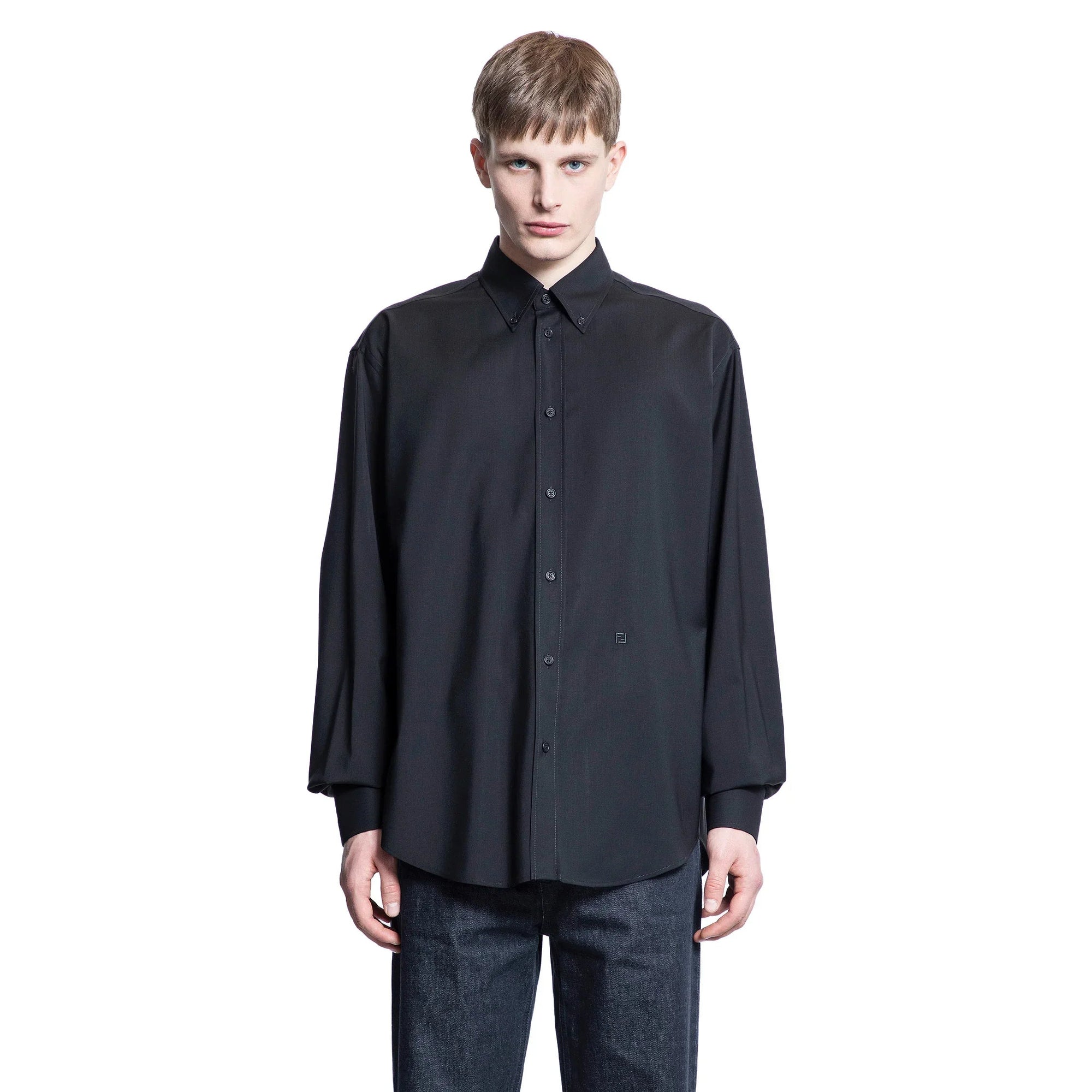 Camicia in Lana Leggera con Bottoni - FENDI