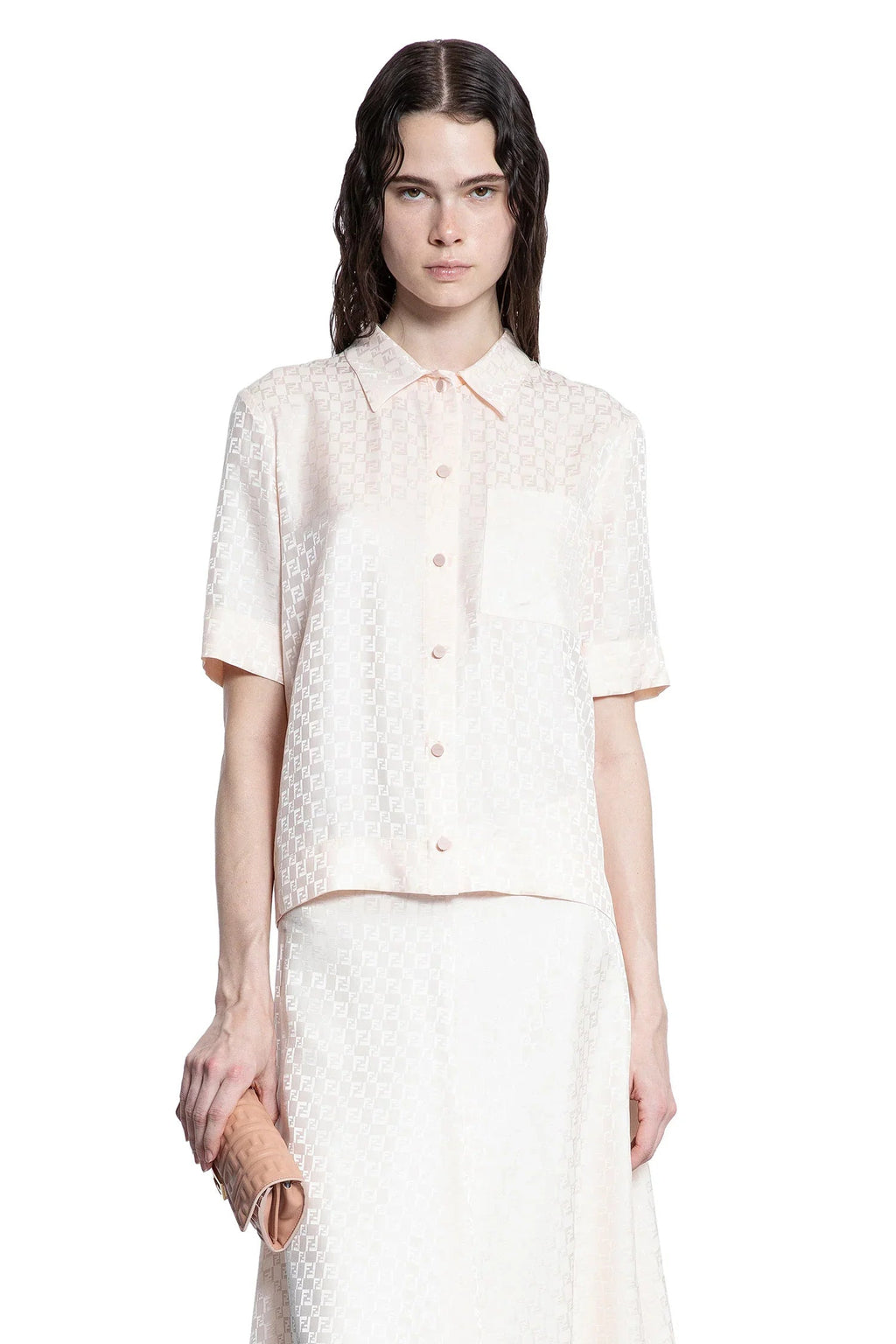 Woman Pink Shirts Fendi – Гарантія оригінальності – боковий вид
