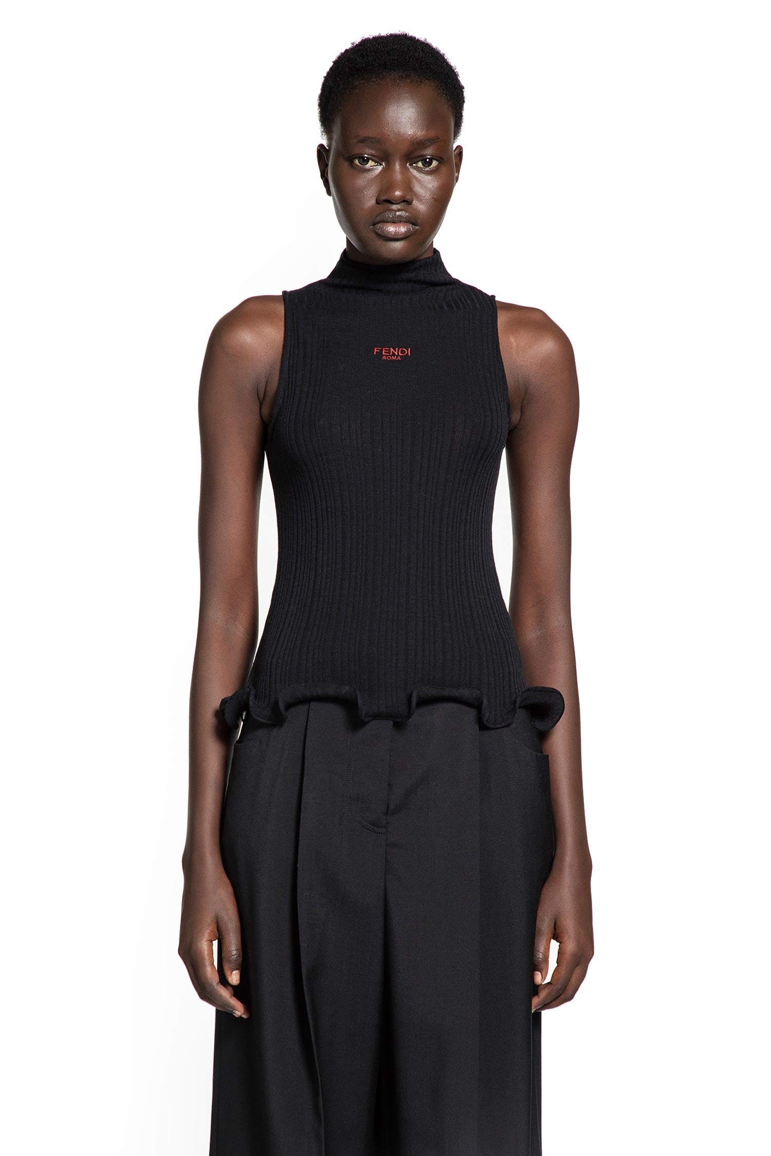 Roma Turtleneck Top Fendi – Гарантія оригінальності – вид ззаду