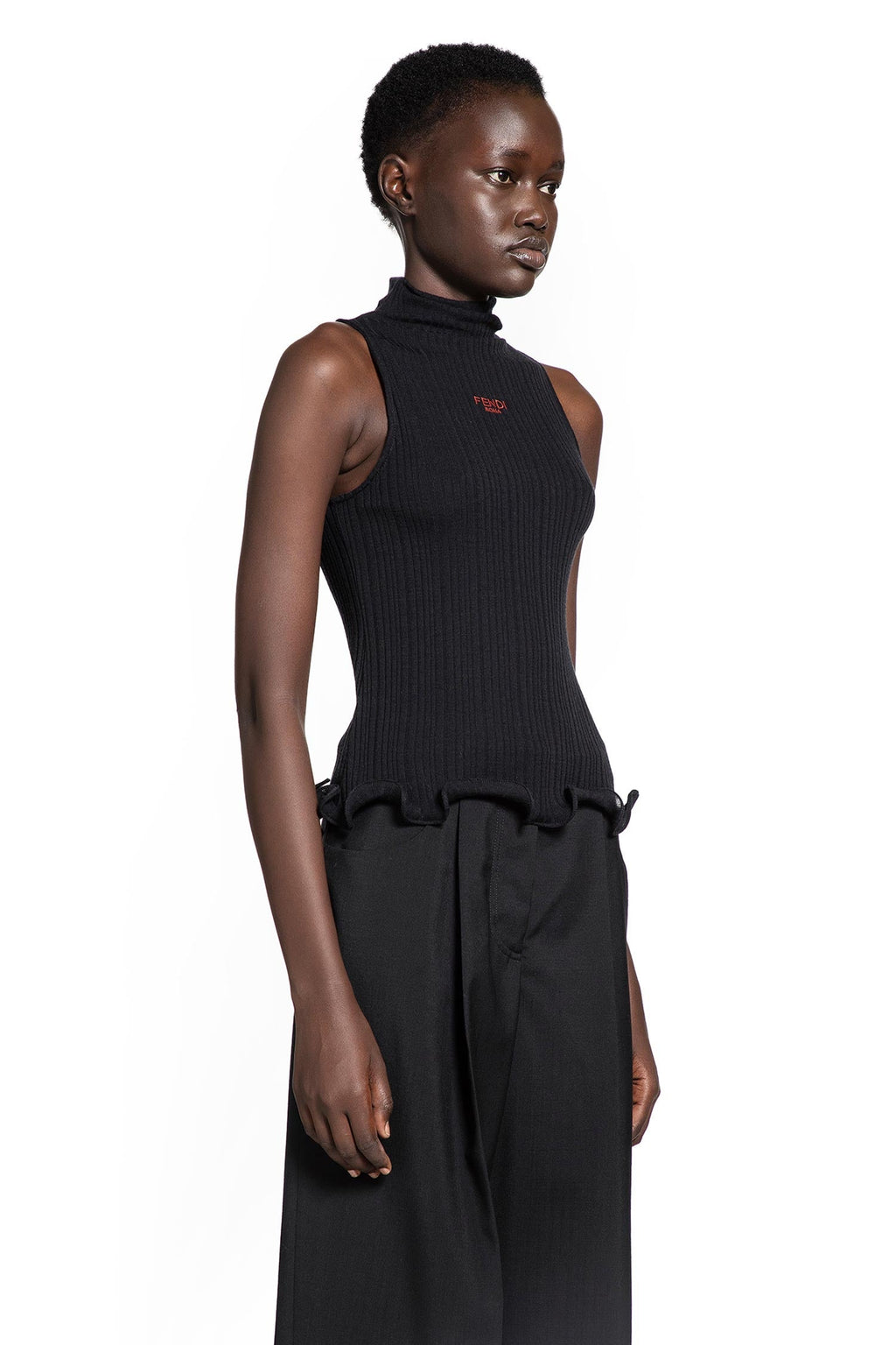 Roma Turtleneck Top Fendi – Гарантія оригінальності – детальний вид