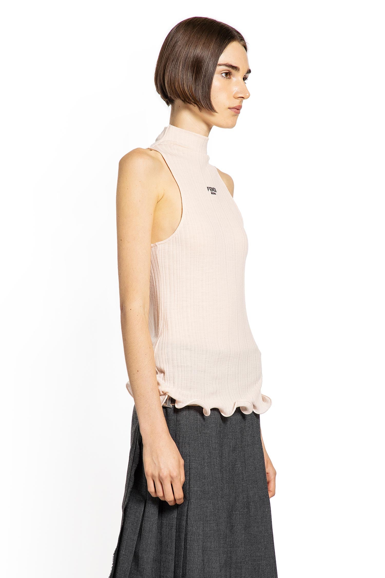 Cotton Tank Top With Relaxed Fit Fendi оригінал – Купити в Україні – детальний вид