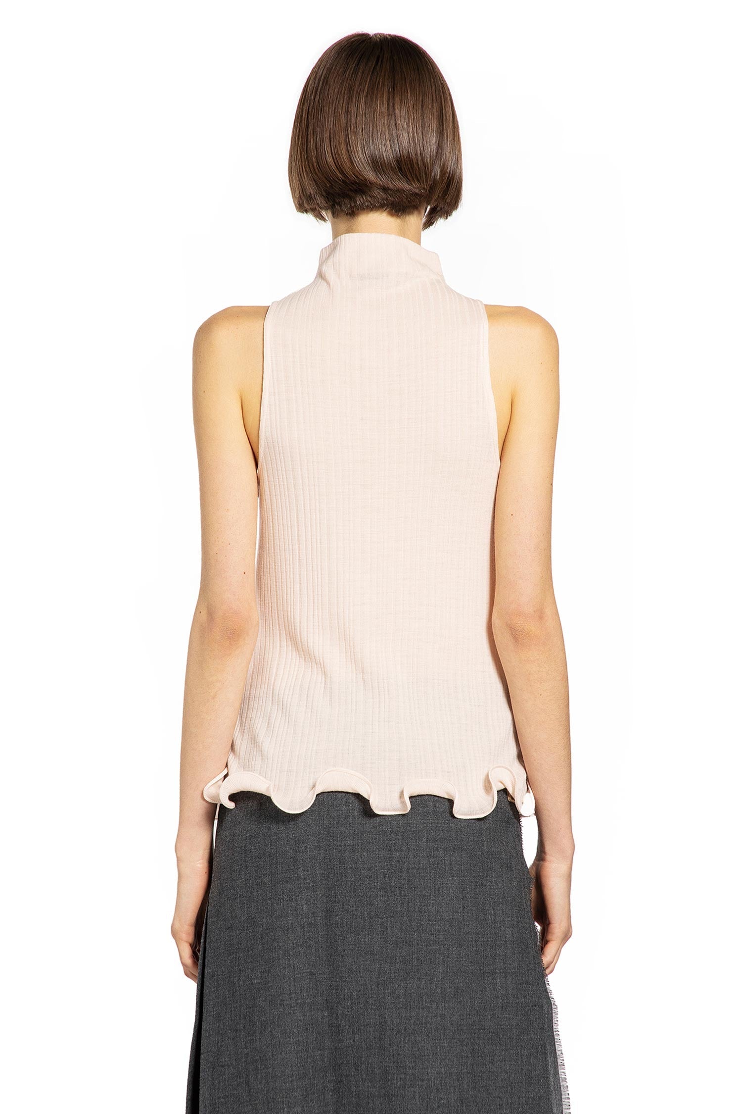 Cotton Tank Top With Relaxed Fit Fendi оригінал – Купити в Україні – збільшений вид