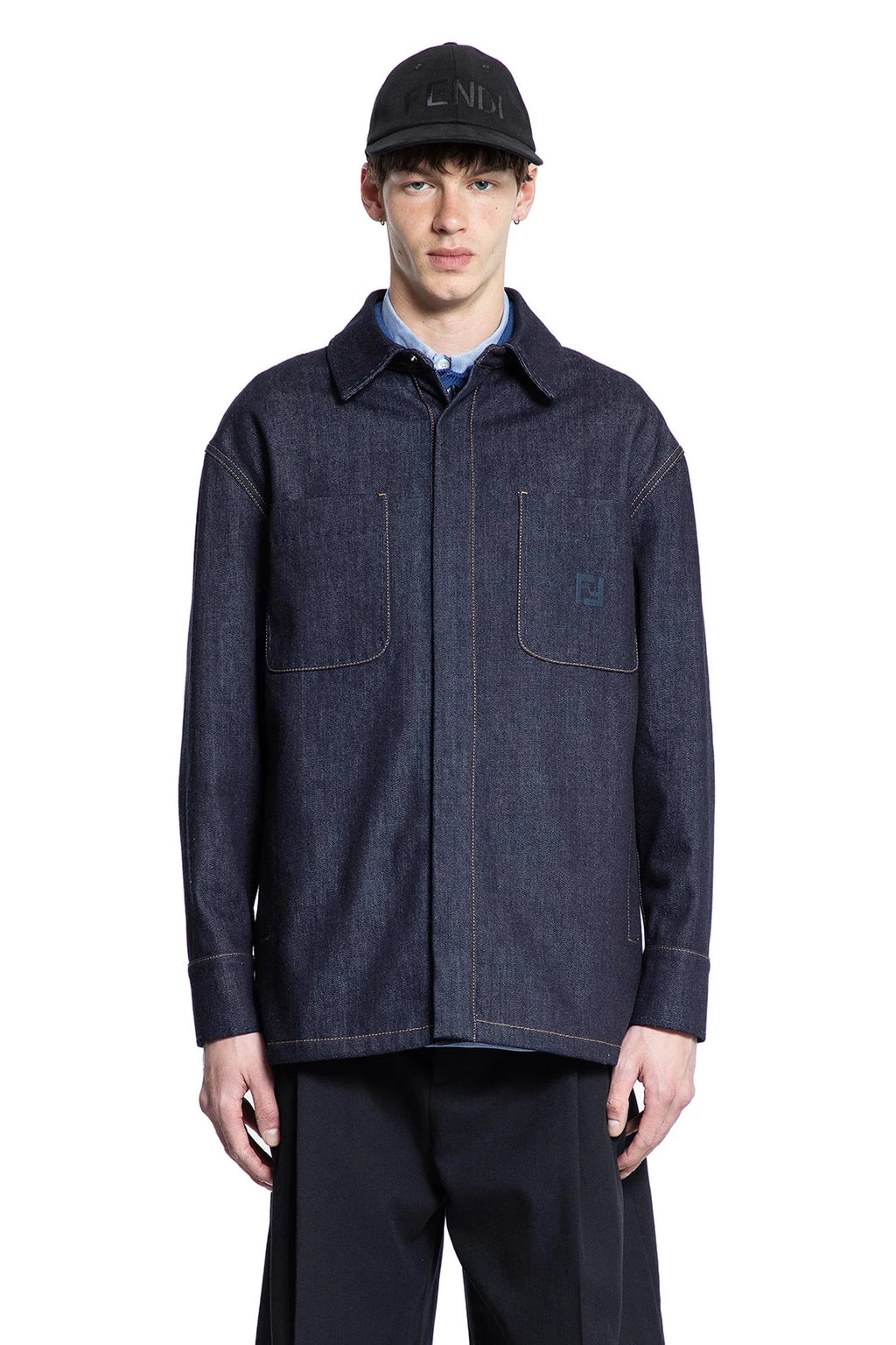 Оригінальна Selleria Denim Jacket Fendi – вид ззаду