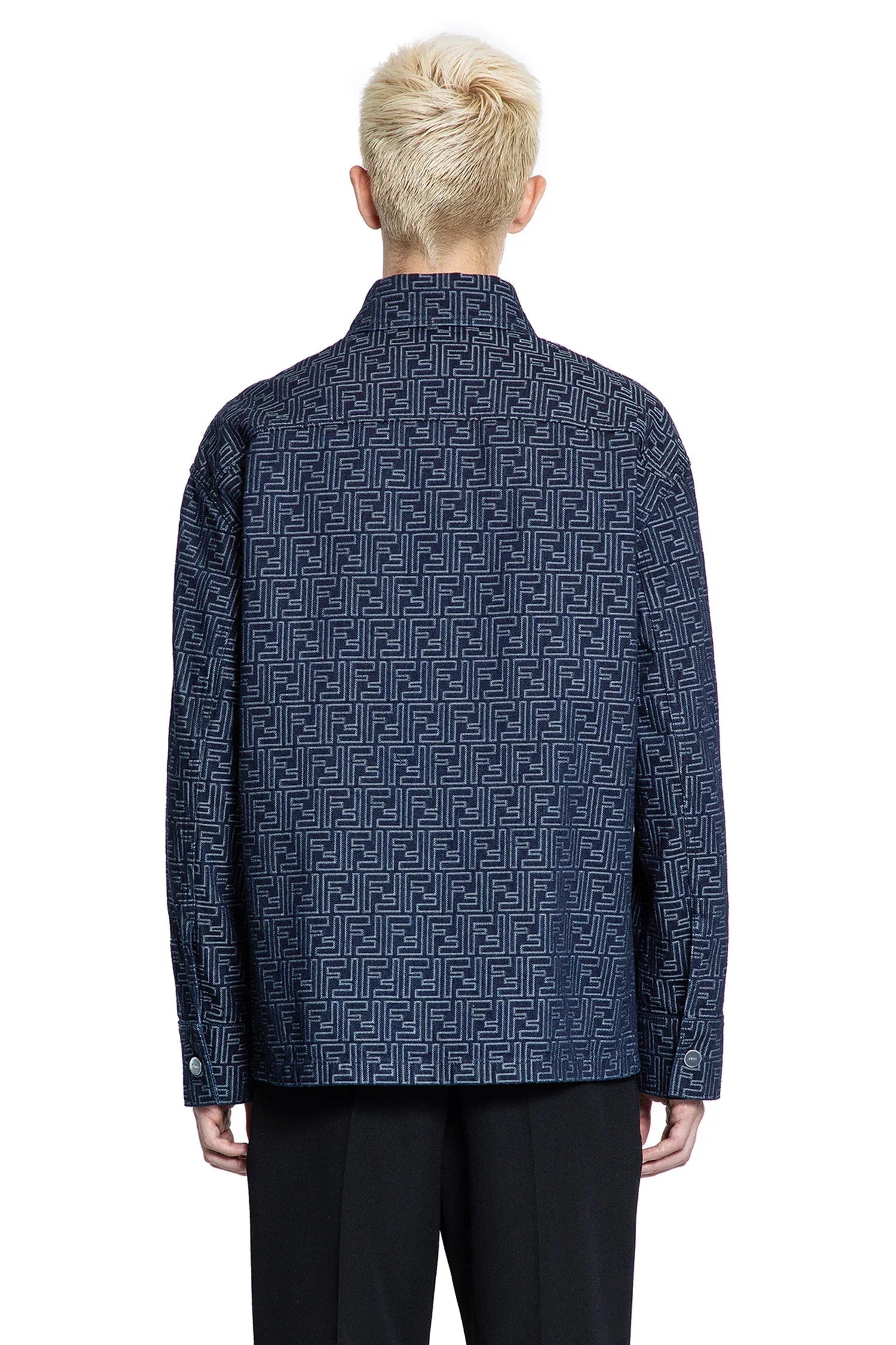 Оригінальна Ff Jacquard Denim Jacket Fendi – збільшений вид