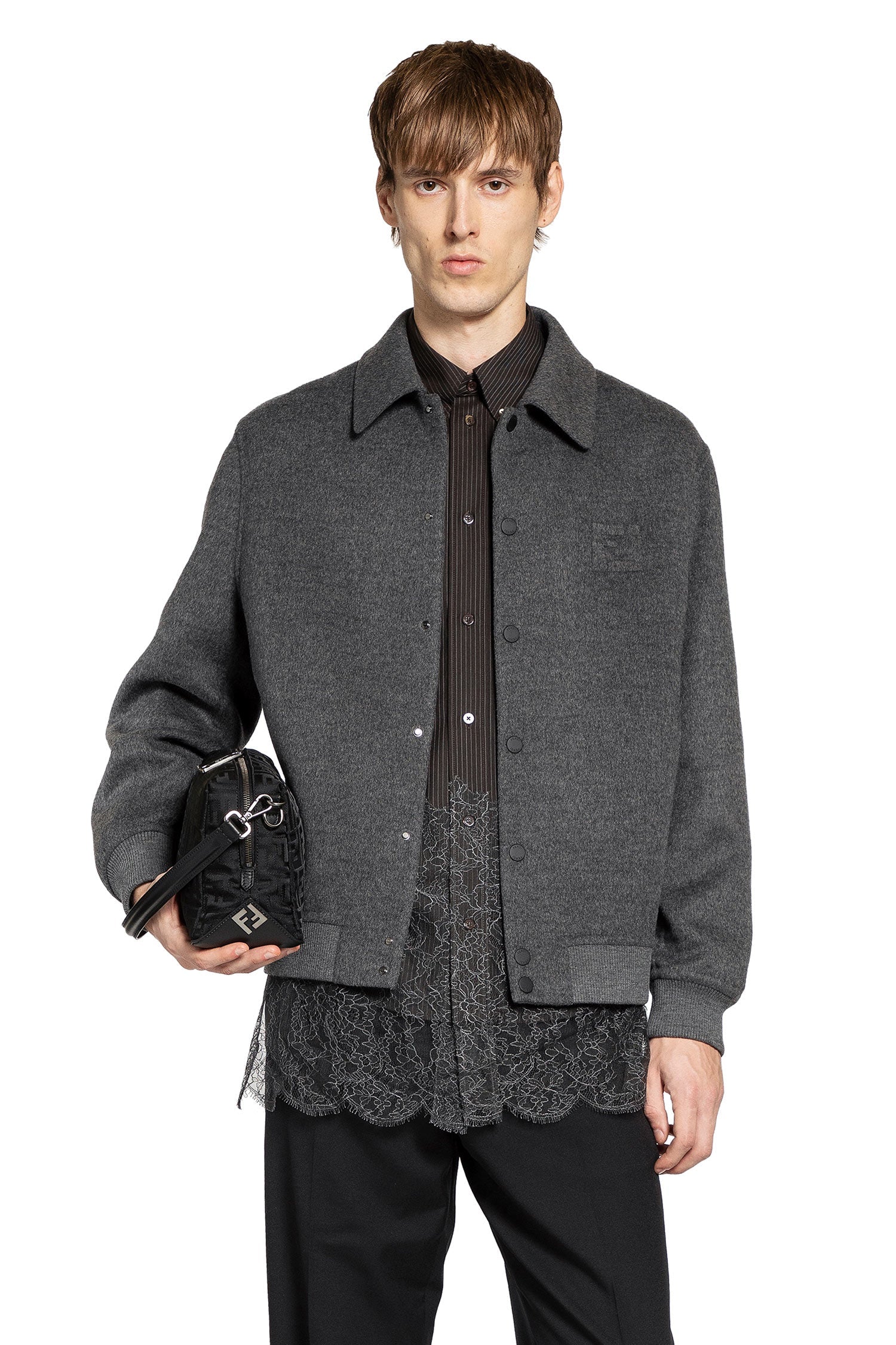 Оригінальна Wool Blouson Fendi – боковий вид