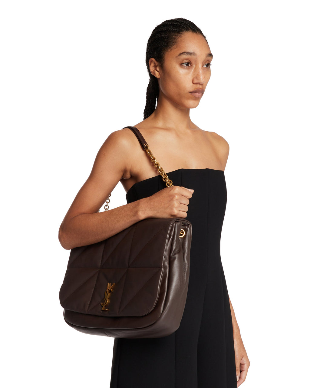 Brown Jamie 4.3 Leather Bag Saint laurent – Гарантія оригінальності – детальний вид