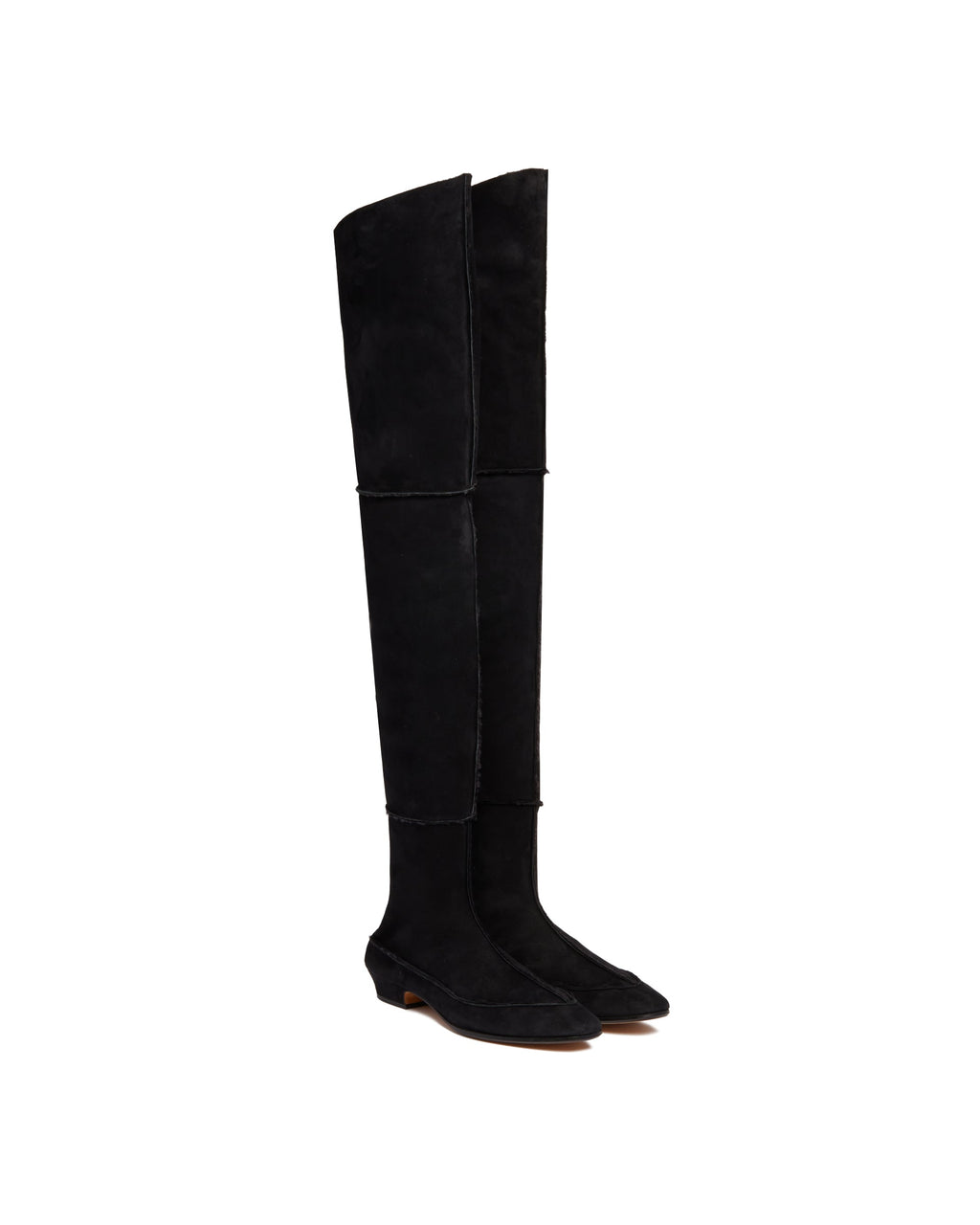 Black Awar Shearling Knee-High Boots The row – Гарантія оригінальності – детальний вид
