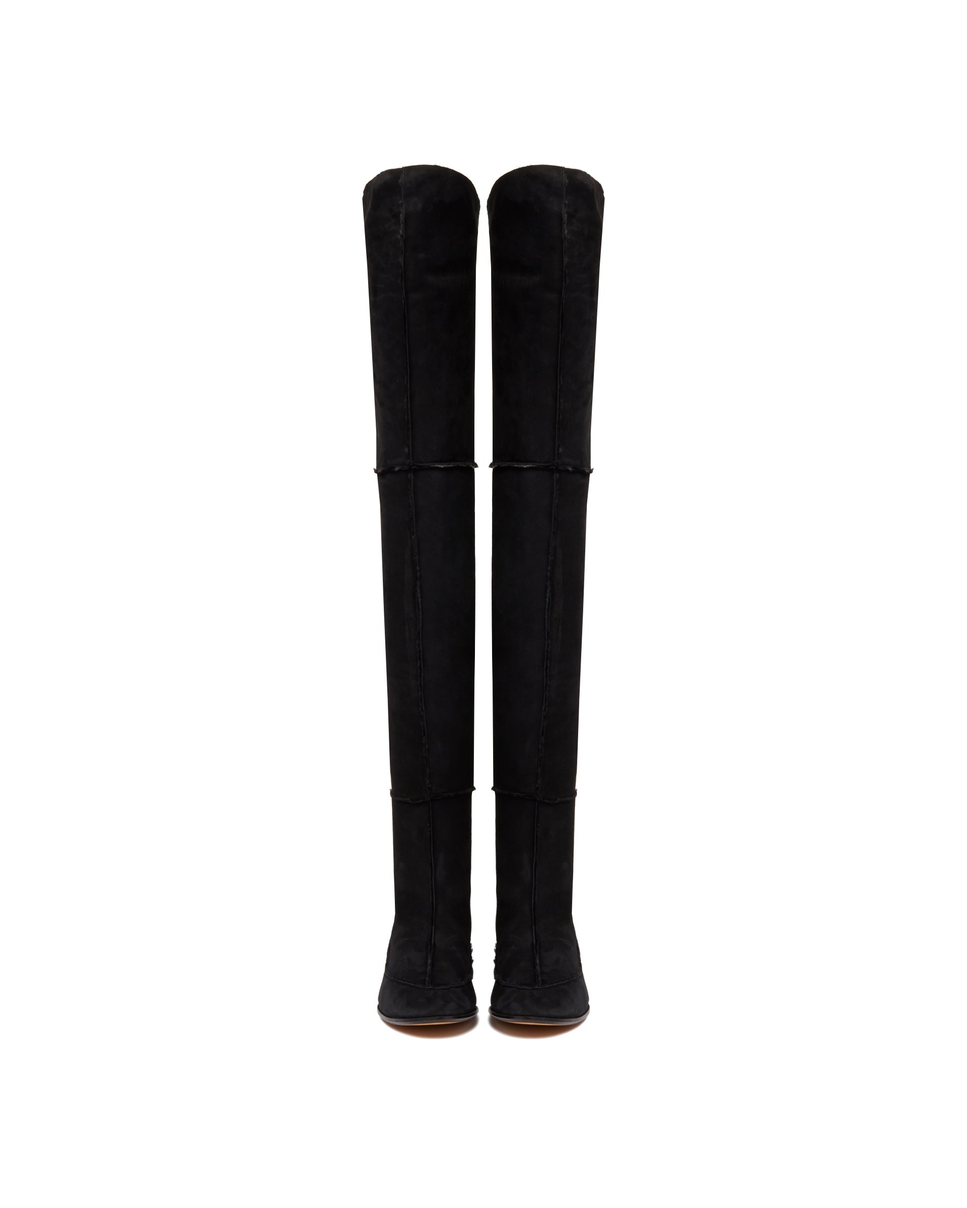 Black Awar Shearling Knee-High Boots The row – Гарантія оригінальності – збільшений вид