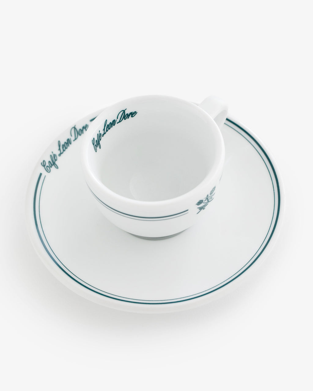 Café Leon Dore Espresso Cup & Saucer Aime leon dore – Гарантія оригінальності – детальний вид